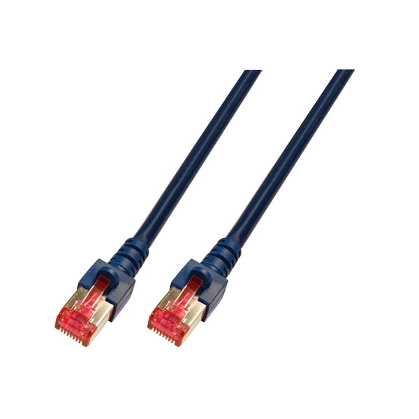 EFB RJ45 Patchkabel S/FTP Cat.6 LSZH 10.00m schwarz