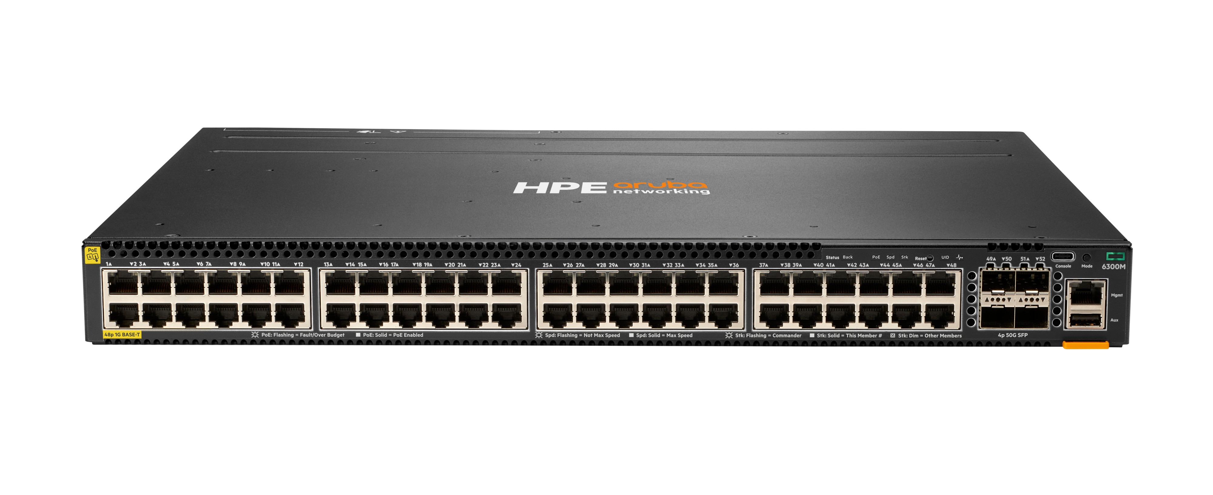ARUBA 6300M 48G CL4 POE 4 STOCK .