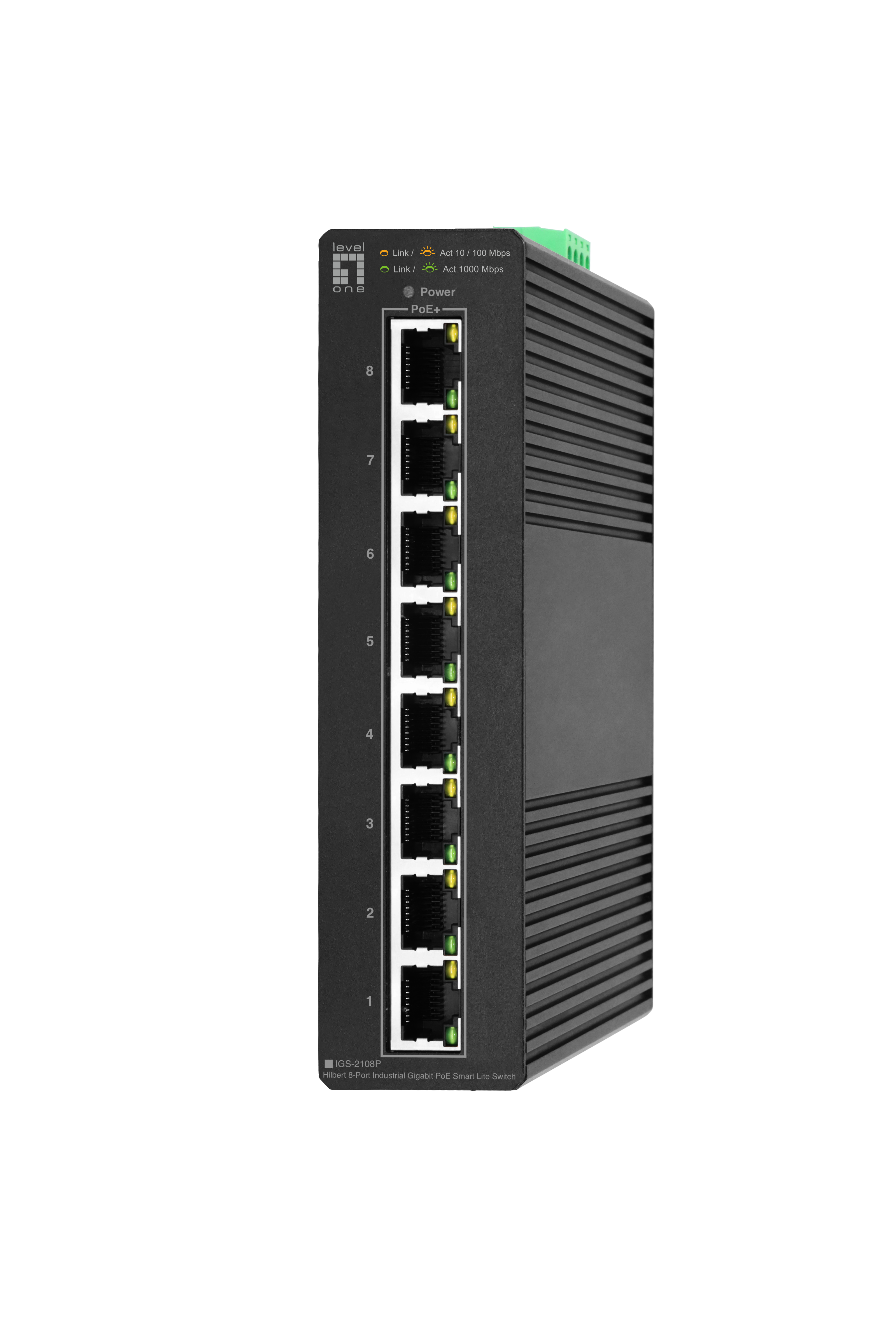 LevelOne Industr.PoE+Switch 8xGE PoE 120W Hilbert SL managed