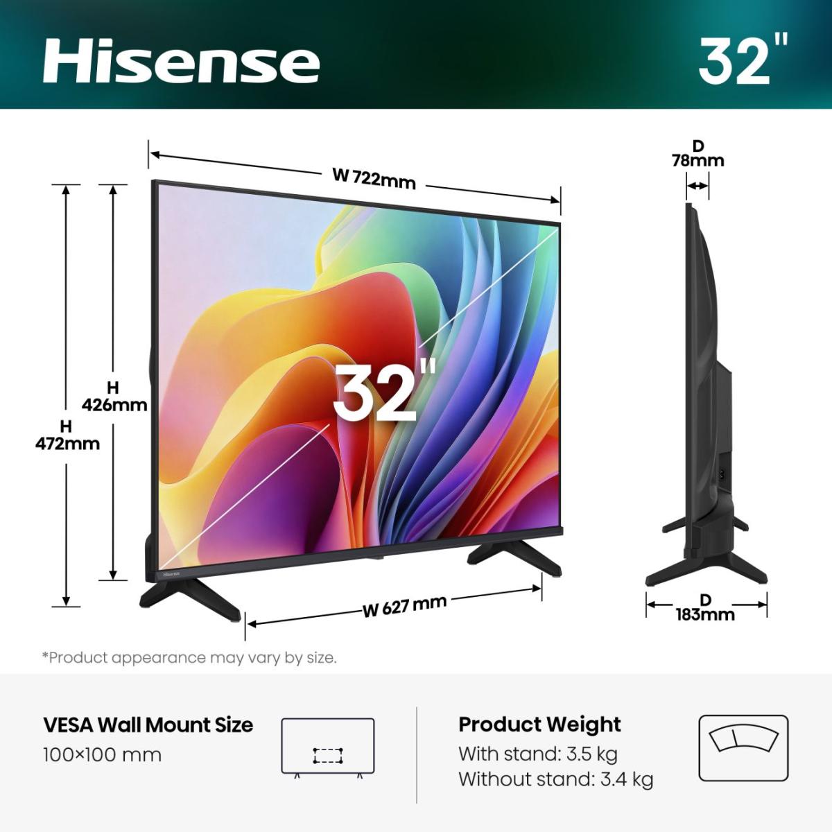 32A49S, LED-Fernseher