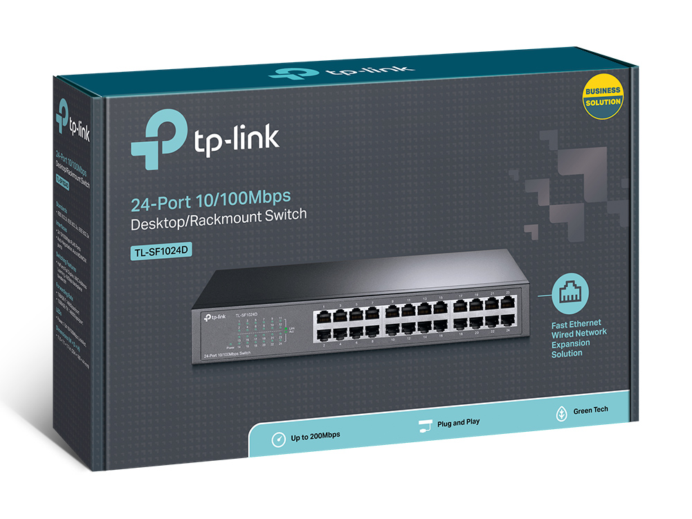 TL-SF1024D V2 24PORT-10/100MBPS SWITCH 24 10/100MBPS-RJ45-PORTS