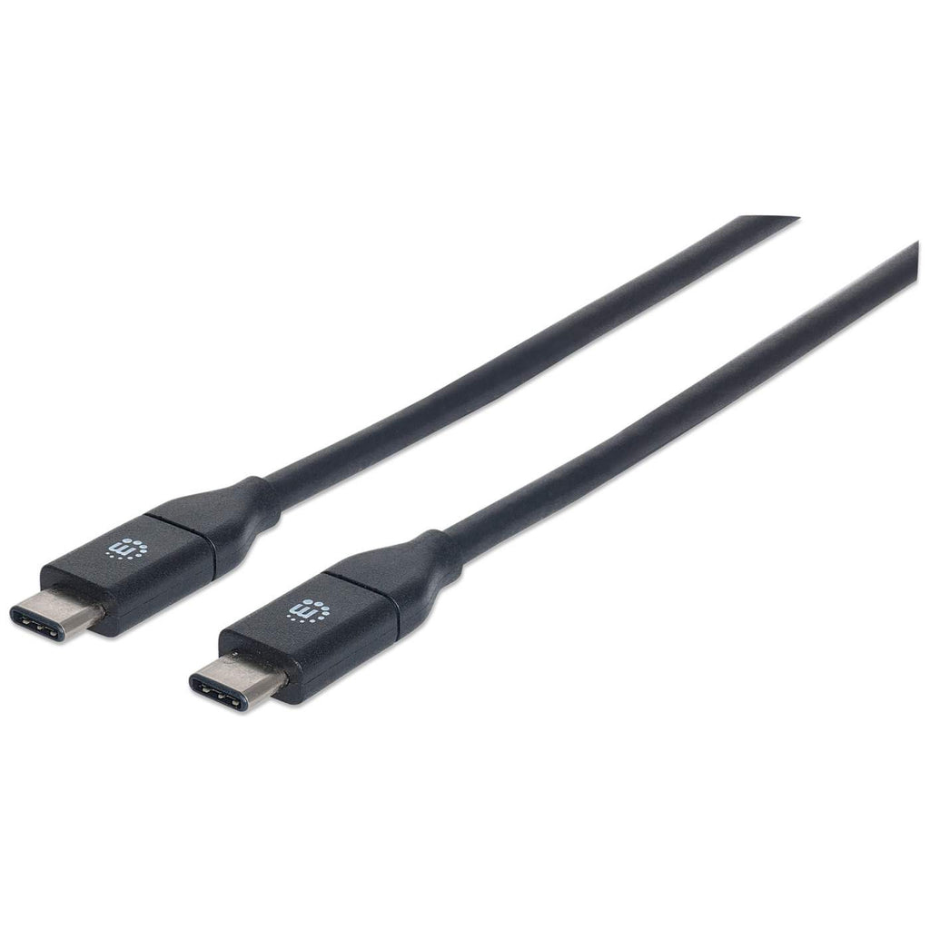 MANHATTAN USB 3.1 Typ C Gen2 Kabel 0,5m Typ C-Stecker auf Typ C-Stecker 10 Gbit/s schwarz