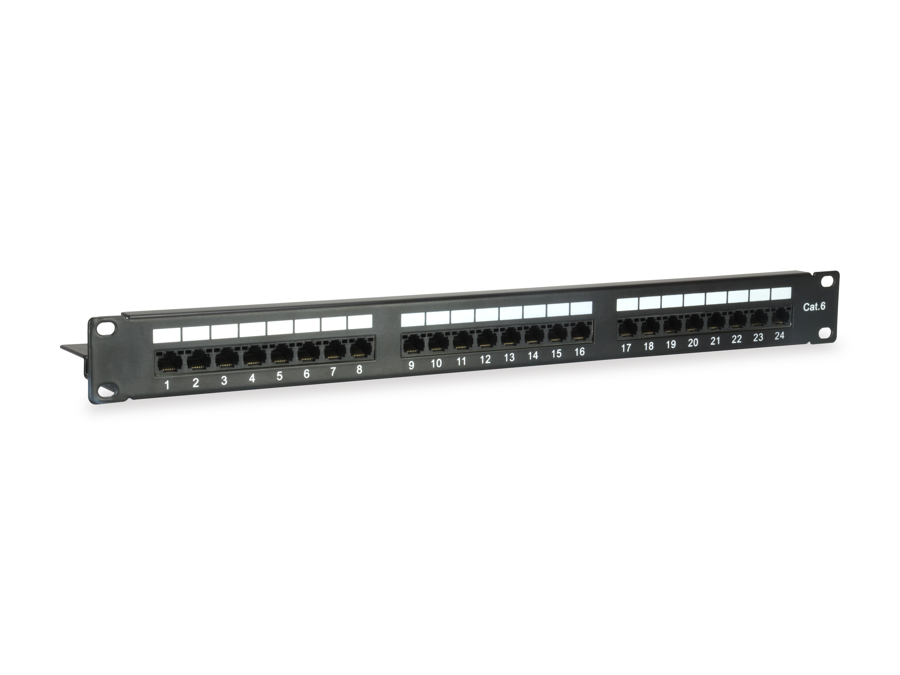 Equip 19 Patchpanel 24xRJ45 Cat6 UTP 1U 250MHz RAL9005