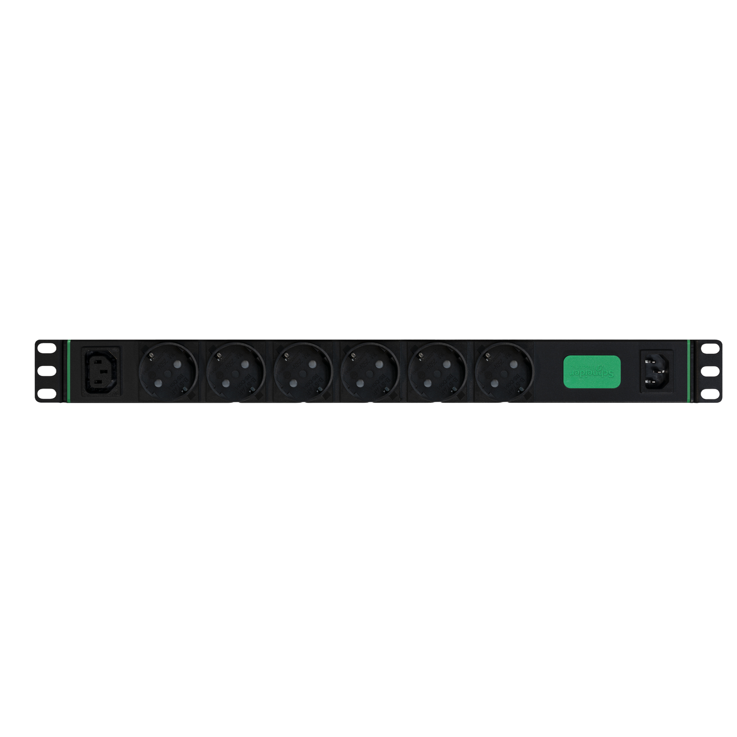 APC Easy Rack PDU Basic horizontal 1-phasig 2,3 kW 230 V 10 A 6 x SCHUKO- und 1 x C13-Steckdosen IEC60320 C14-Eingang