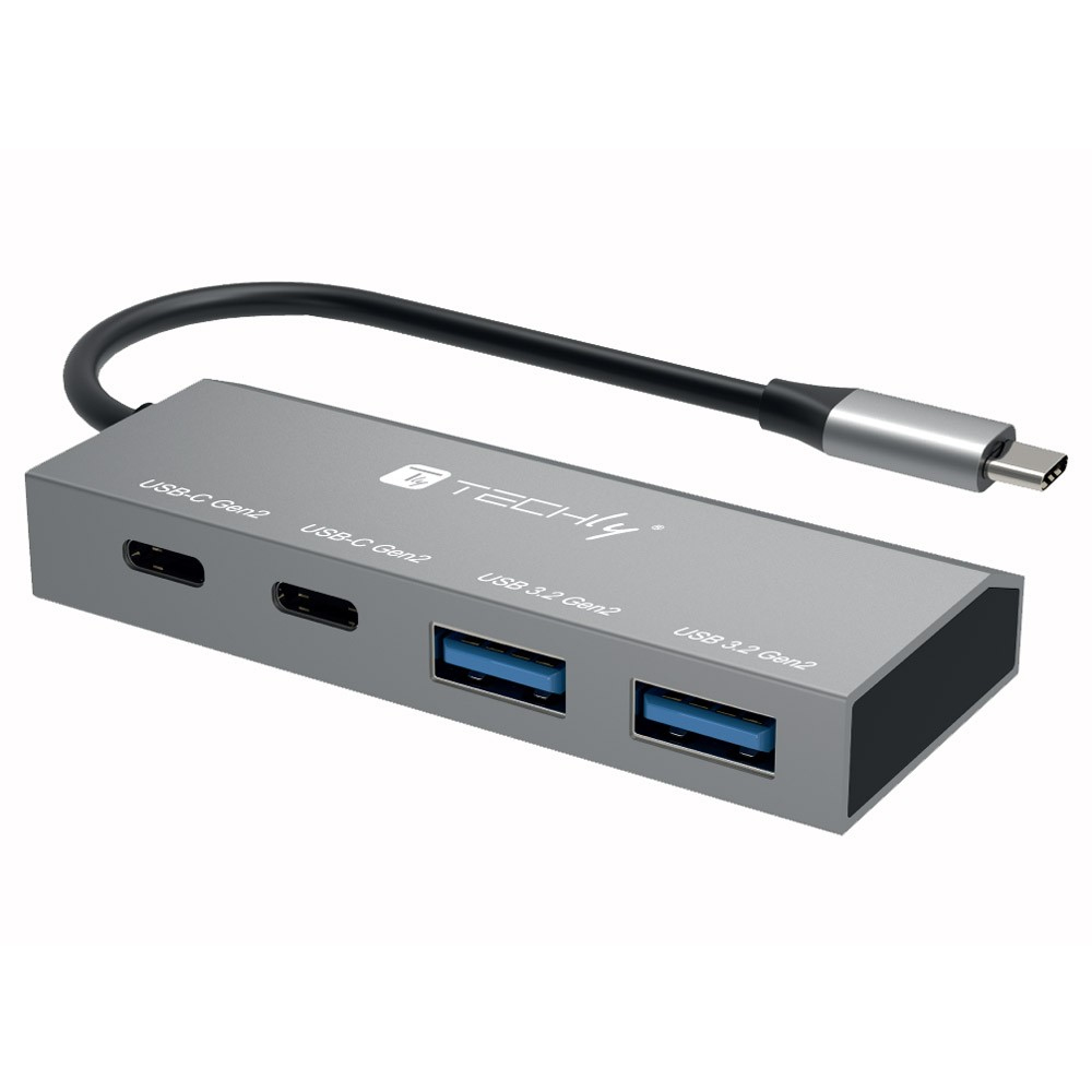 Techly Hub USB 3.2 2xUSB-A/2x USB C