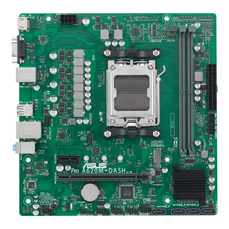 ASUS PRO A620M-DASH-CSM AM5 2DDR4 microATX 4xSATA MB 1xHDMI 1xD-Sub 1xM.2