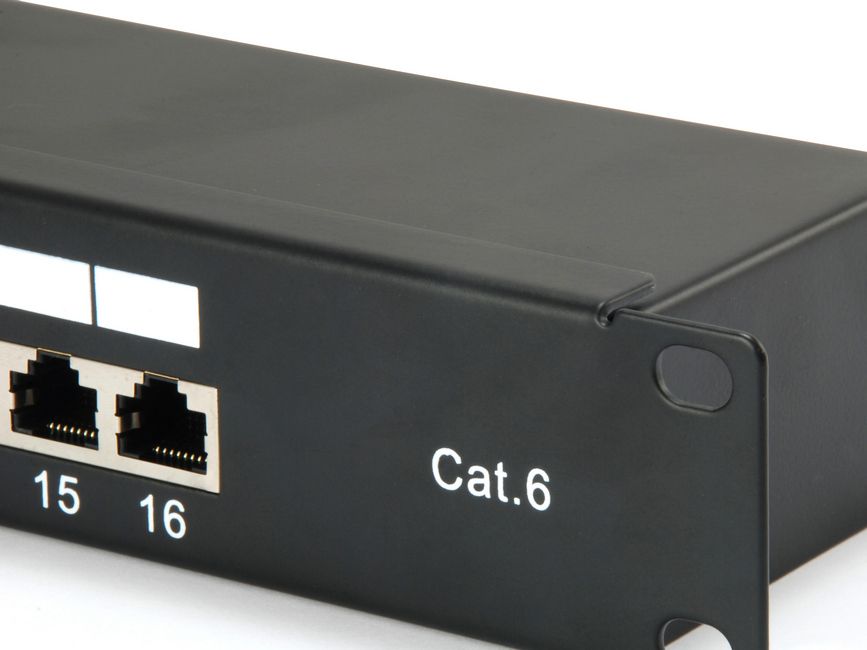 Equip 19 Patchpanel 16xRJ45 Cat6 FTP 1U 250MHz RAL9005