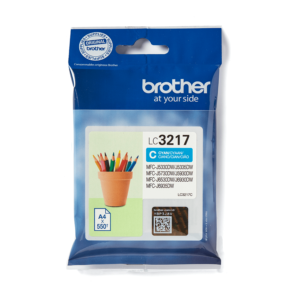 BROTHER LC-3217C Tinte Cyan 550 seiten