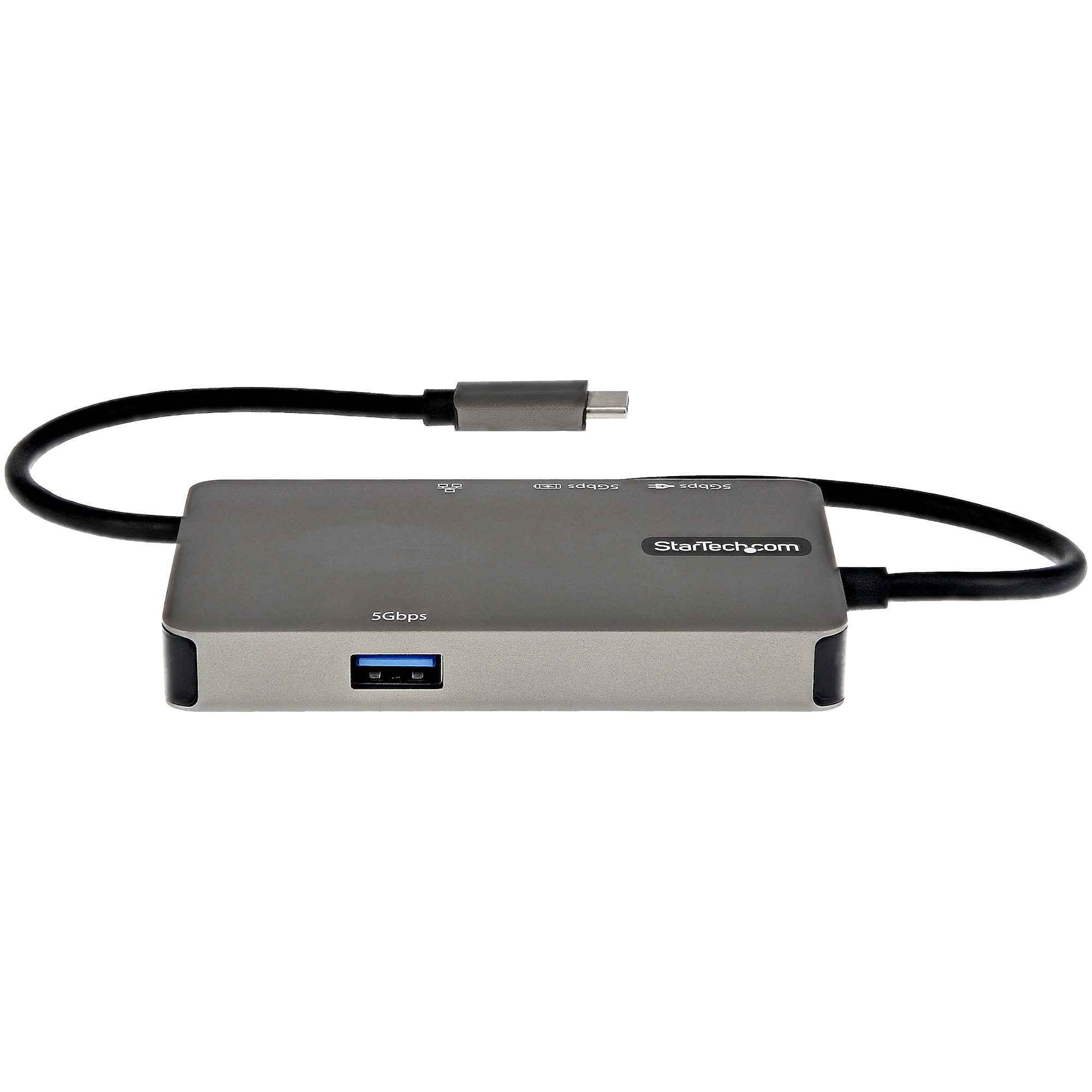STARTECH.COM USB-C Multiport Adapter - USB-C auf 4K HDMI oder VGA Mini Dock 100W PD Passthrough 3x USB 3.0 GbE 30cm Kabel