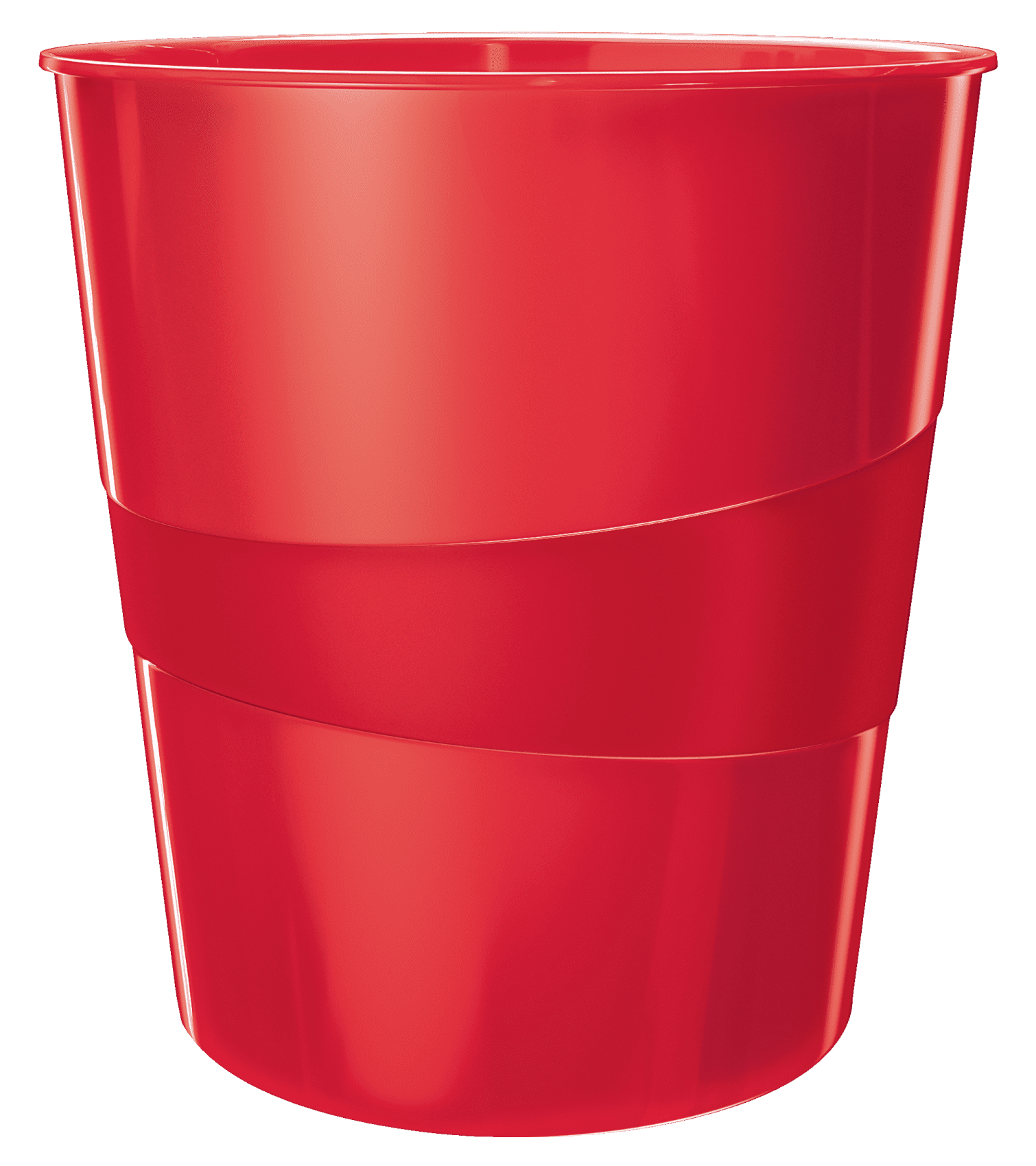 LEITZ WOW Duo Colour Papierkorb 15,0 l rot, 1 St.