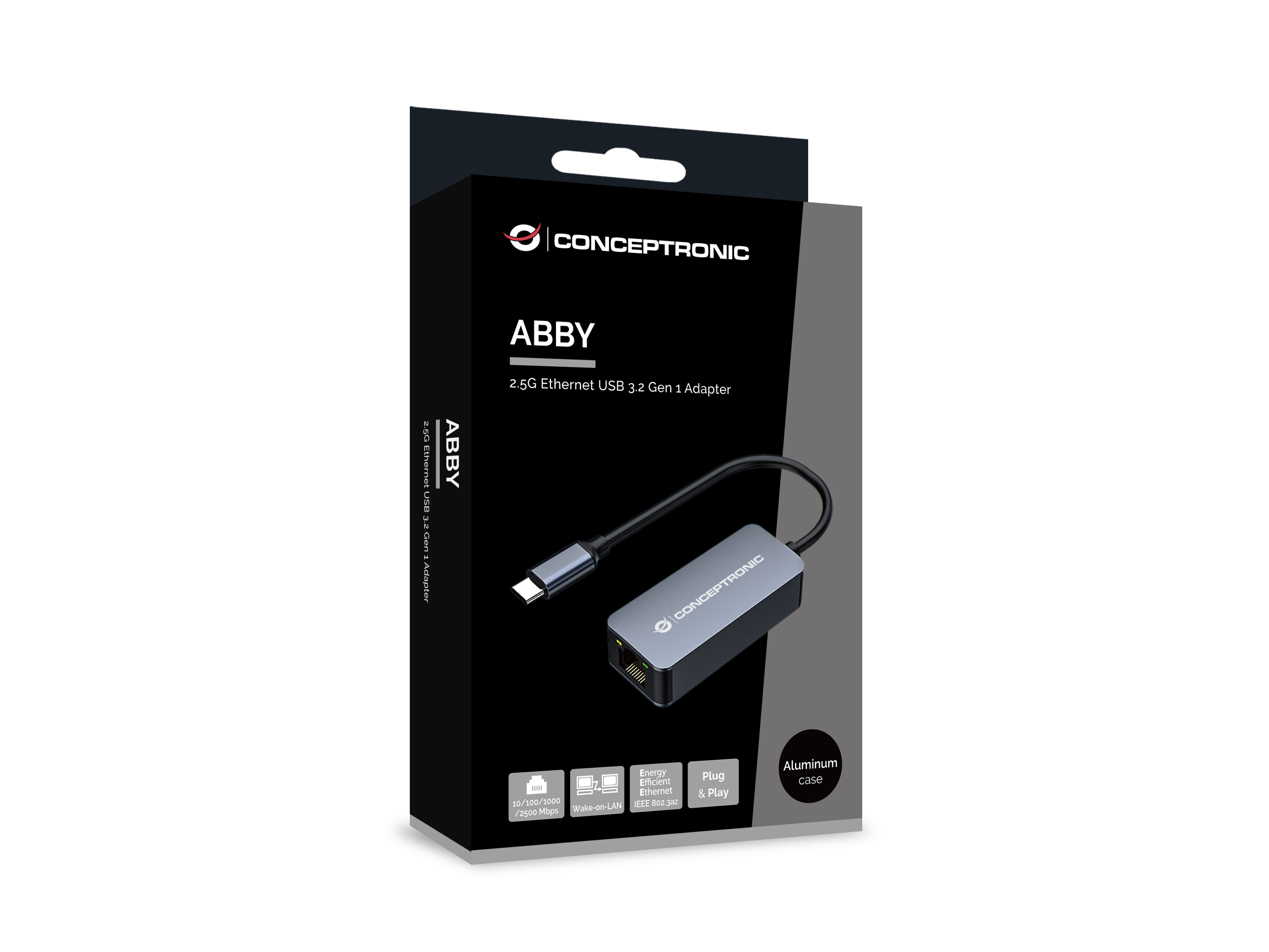 CONCEPTRONIC Adapter USB-C3.2->2.5GbE WoL 5Gbs 0.14m sw