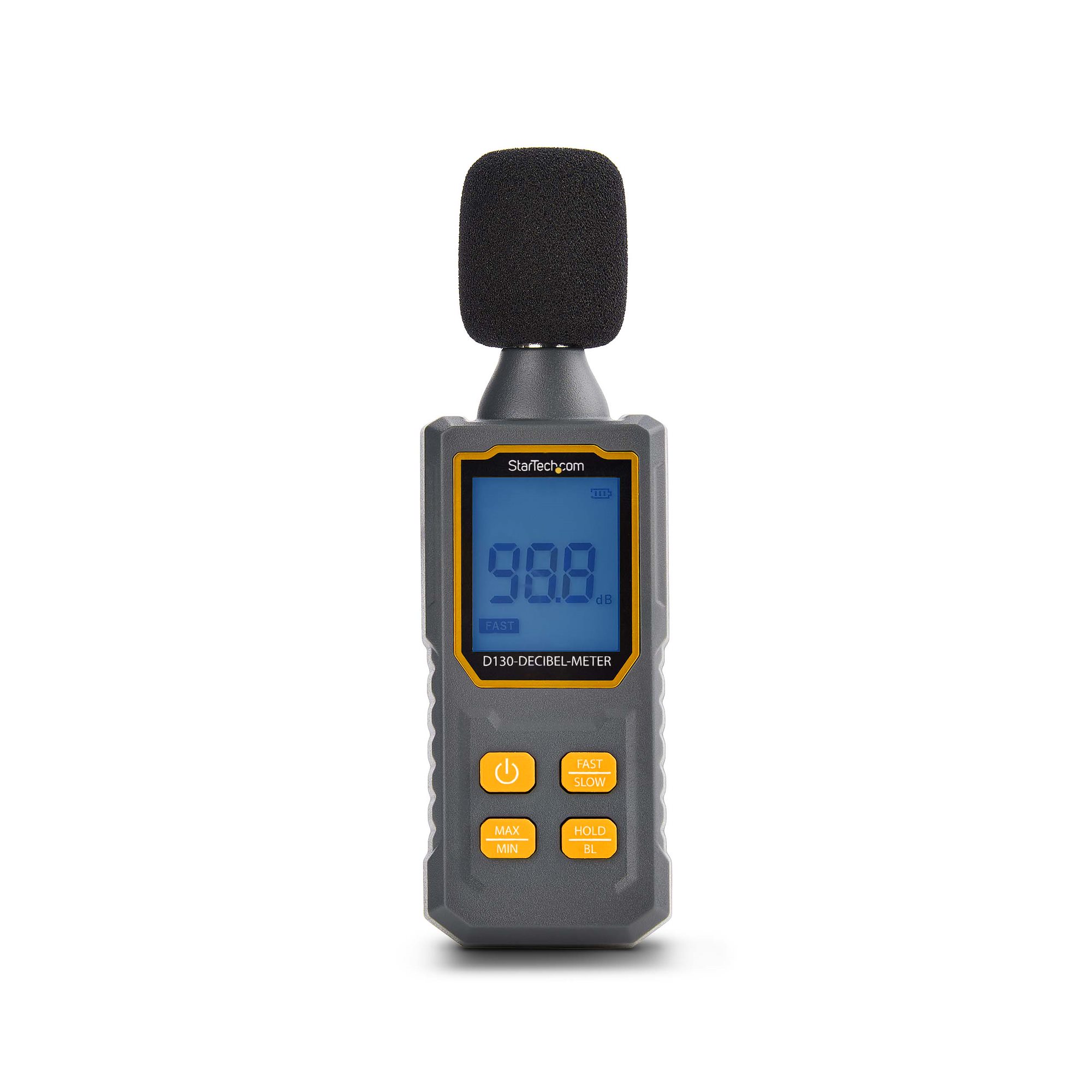 STARTECH.COM Digitales Schallpegelmessgerät mit grossem LCD Lärmgerät/Dezibel Messgerät fur Serverräume/Buros Dezibelmesser