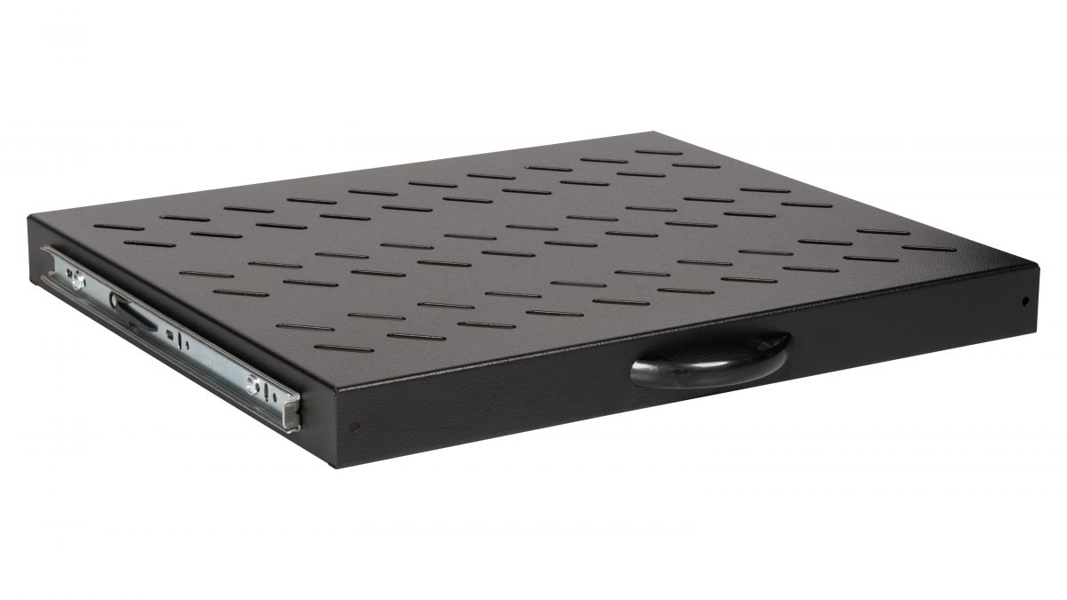 Equip 19 Fachboden aus. für Serverschränke 60cm 1U schwarz
