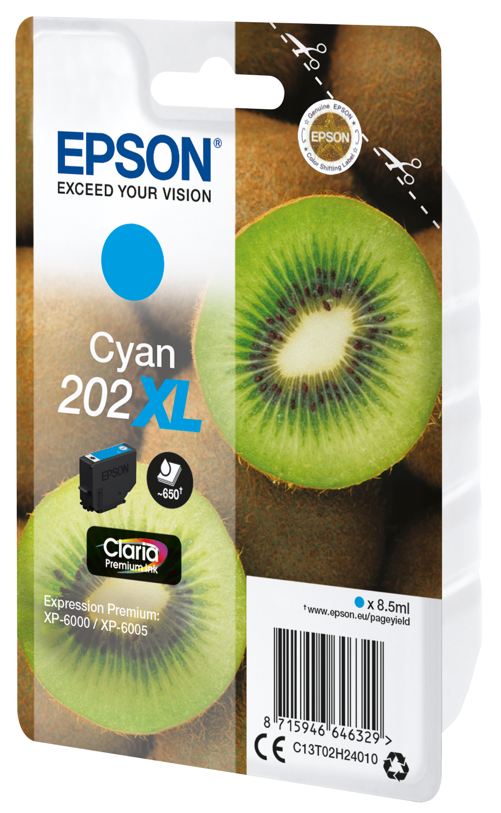 EPSON 202XL/T02H24 (Kiwi) cyan Druckerpatrone