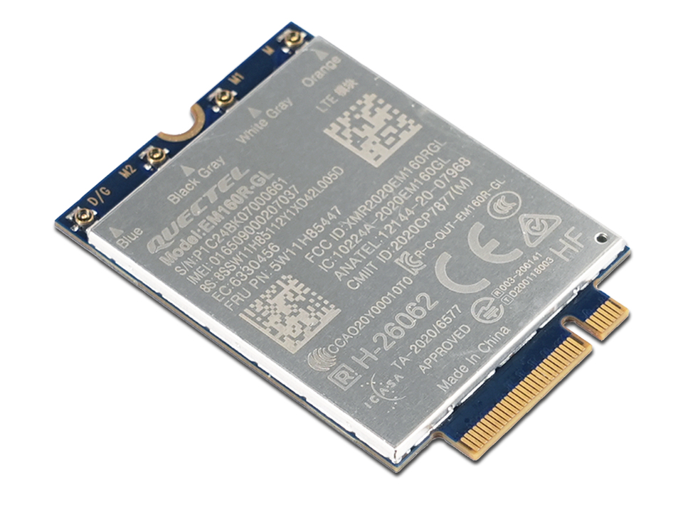 LENOVO ThinkPad Quectel EM160R-GL 4G LTE-A Cat 16 M.2 WWAN Module for X1 Carbon Gen 12/P16v Gen 2