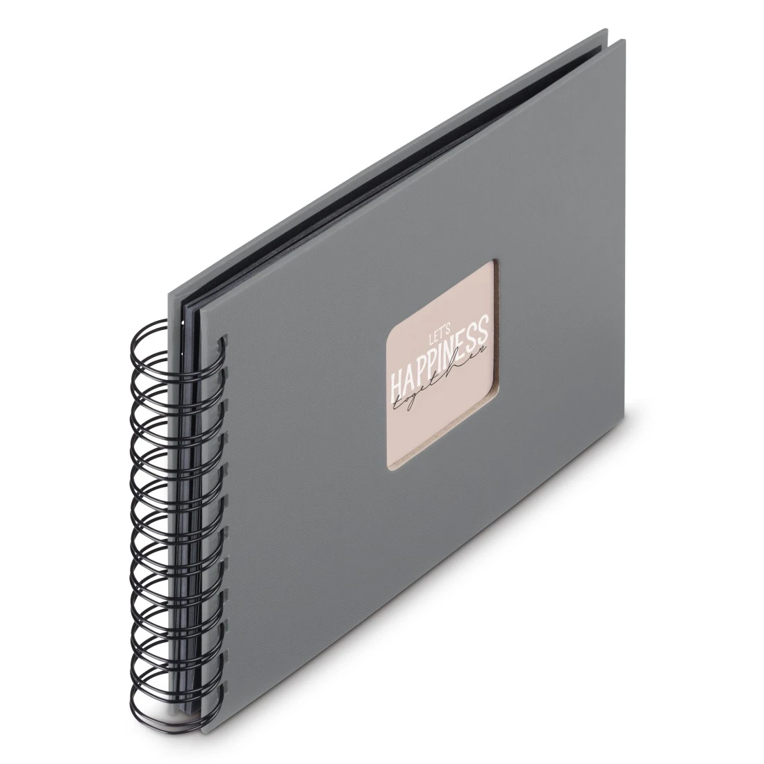 hama Fotoalbum Fine Art neutral 24,0 x 17,0 cm, 50 schwarze Seiten