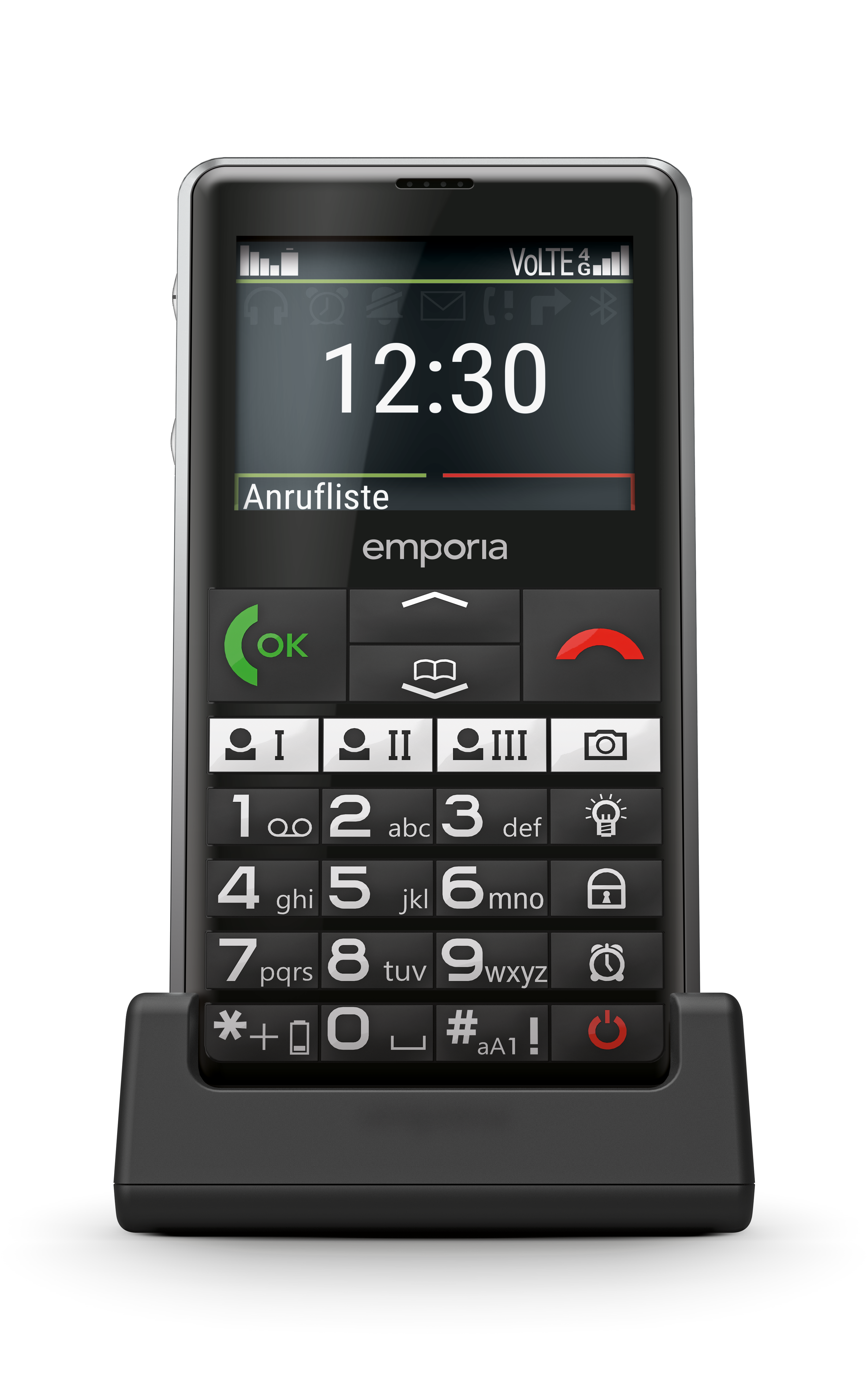 Emporia emporiaPURE (V76), LTE/4G, (V3) Großtastenhandy, black