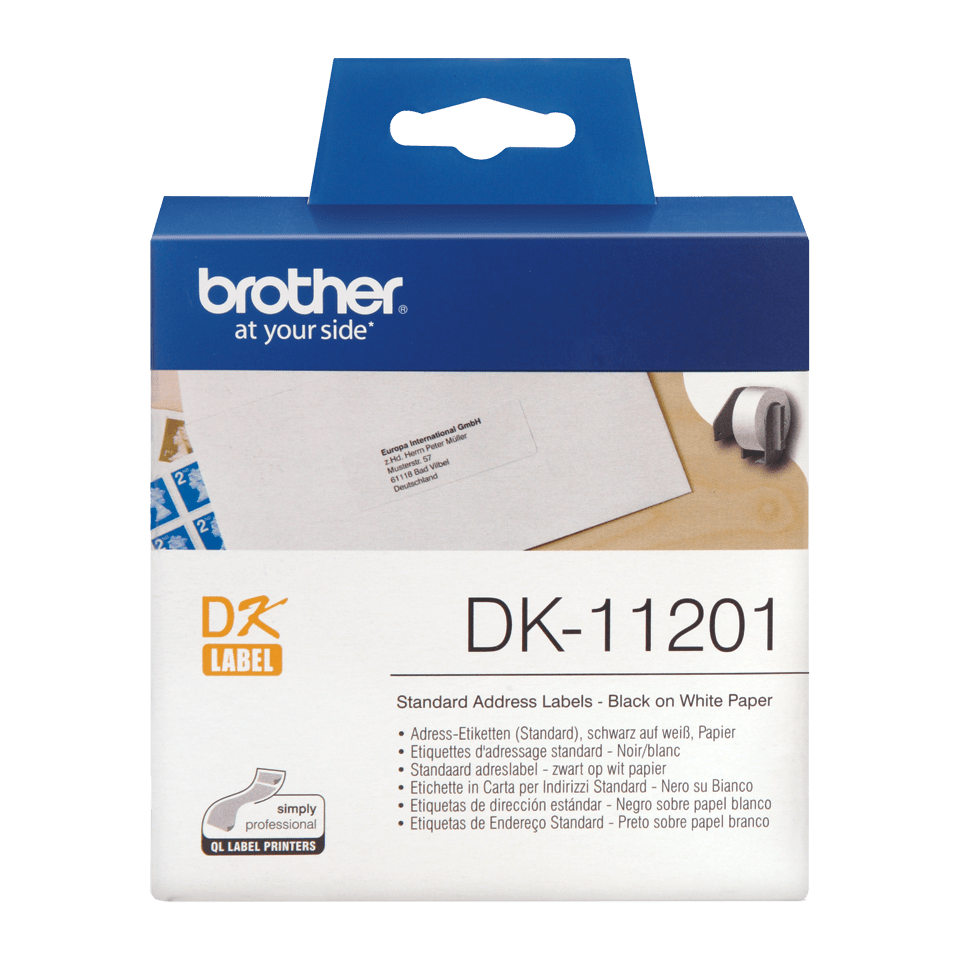 DK SINGLE LABLE ROLLS F/ QL-500/550 400PCS/RL 29X90MM