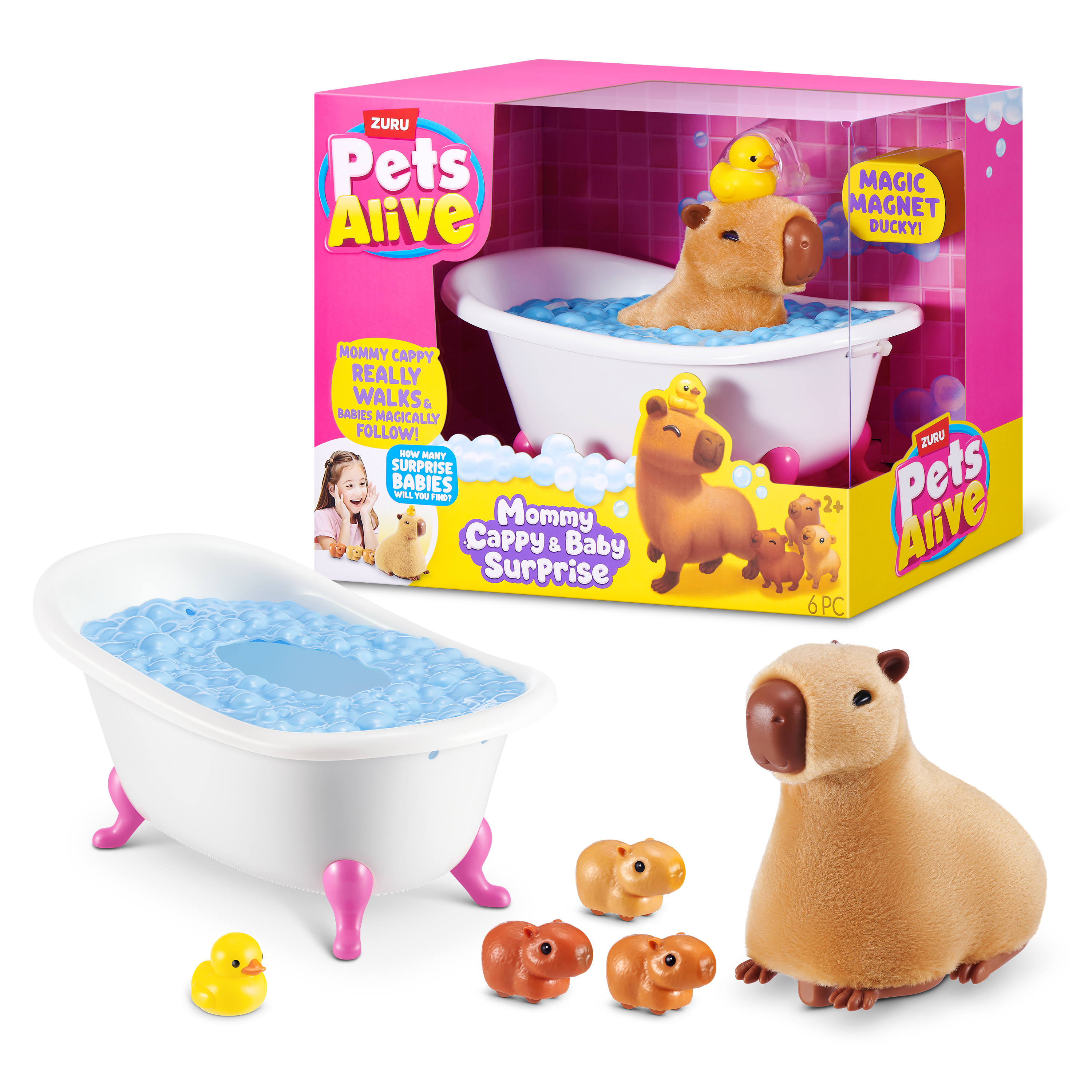 Pets Alive - Mommy Capybara and Baby Surprise, Spielfigur