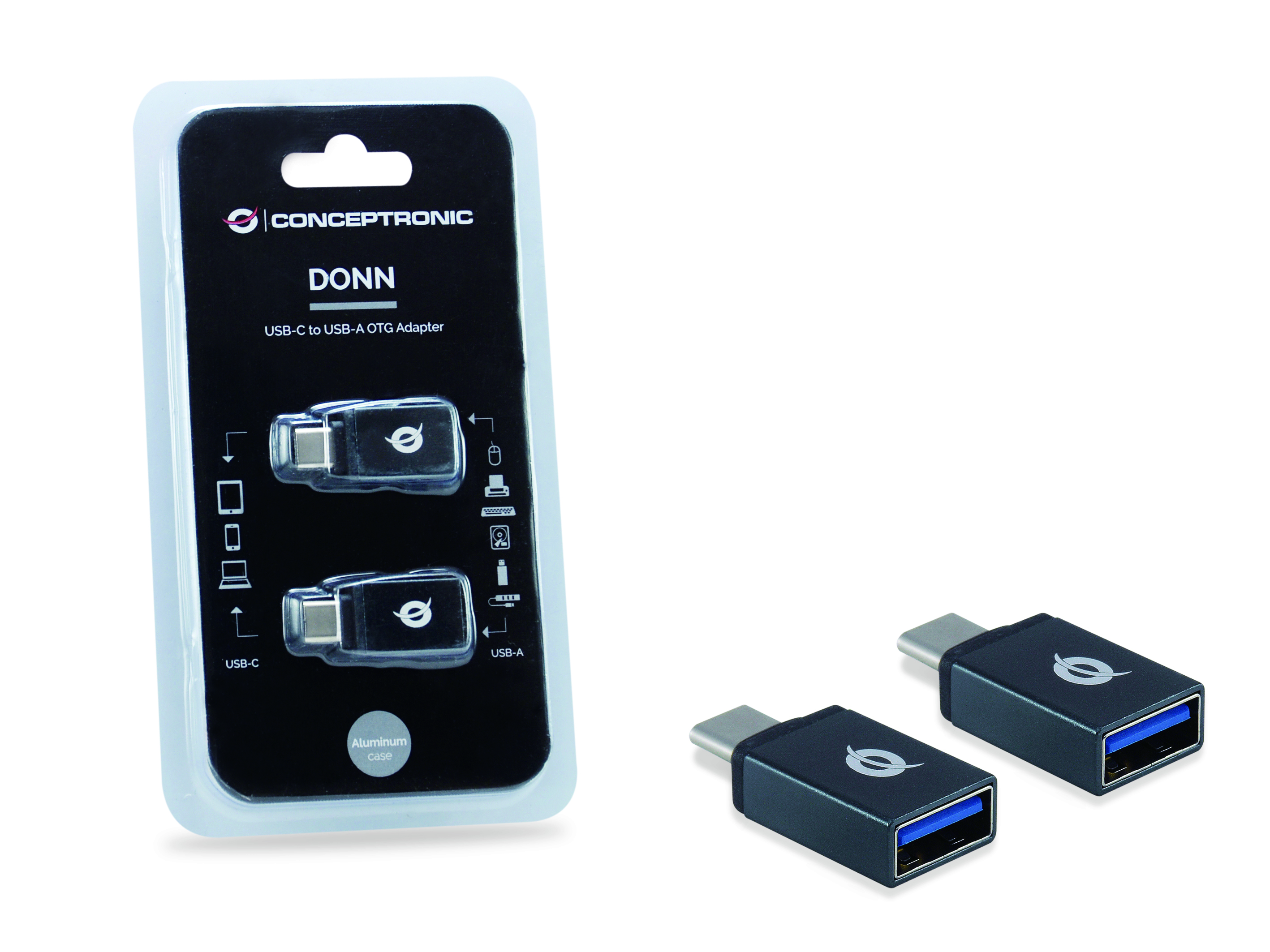CONCEPTRONIC Adapter USB-C3.2->USB-A3.0 2Stk 10Gbs OTG gr
