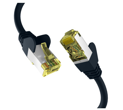 EFB RJ45 Patchkabel S/FTP Cat.6a PIMF 25.00m schwarz