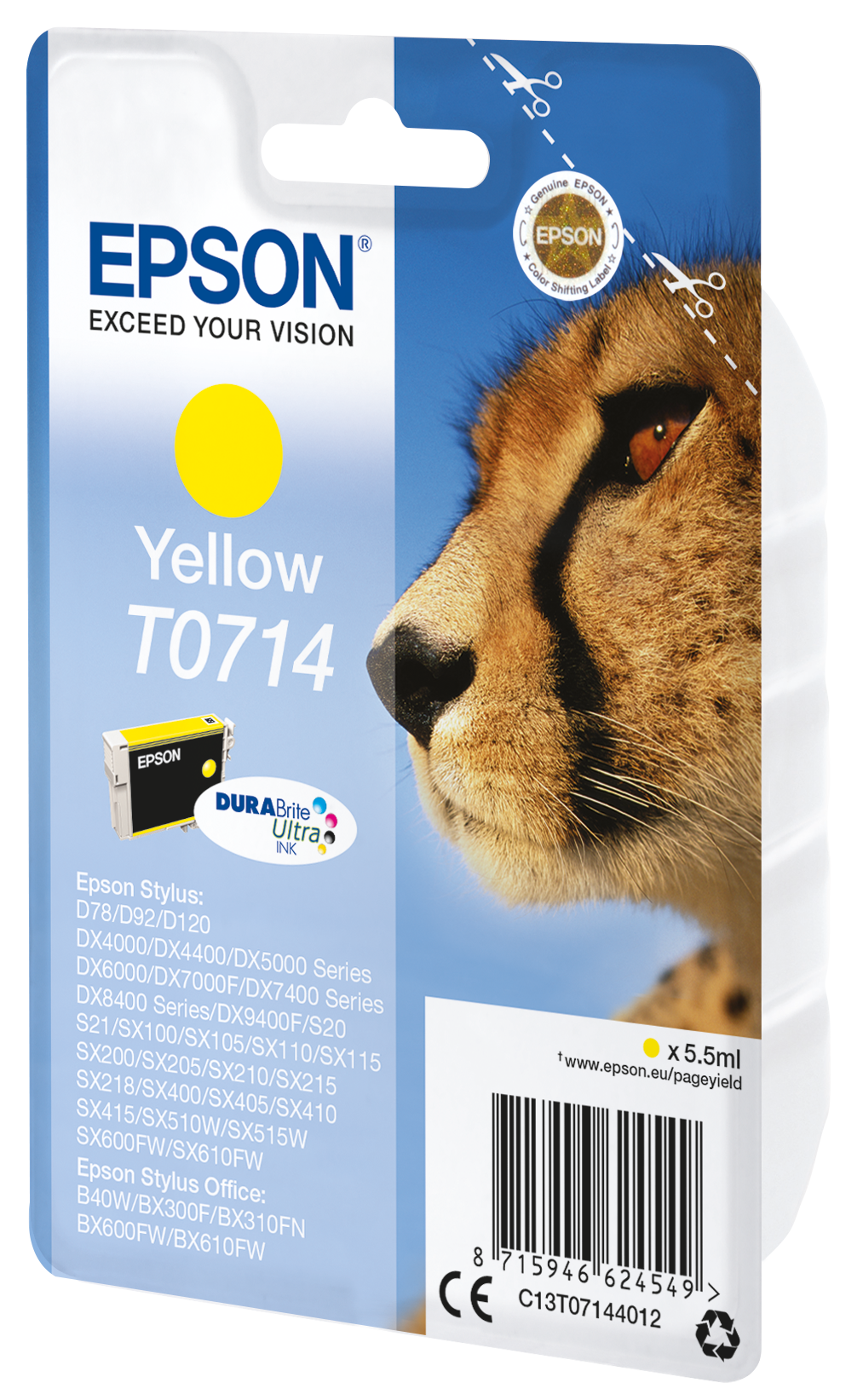 EPSON T0714 (Gepard) gelb Druckerpatrone