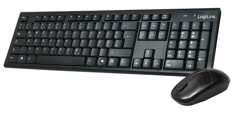 Keyboard & Mouse LogiLink Wireless black (ID0104)