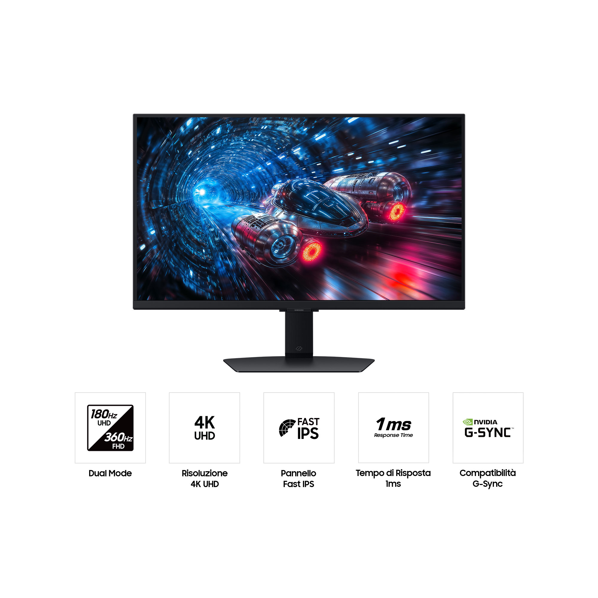 TFT Samsung Odyssey G70F S27FG702EUX 68,60cm (27)LED,2xHDMI,DisplayPort,2x USB-A