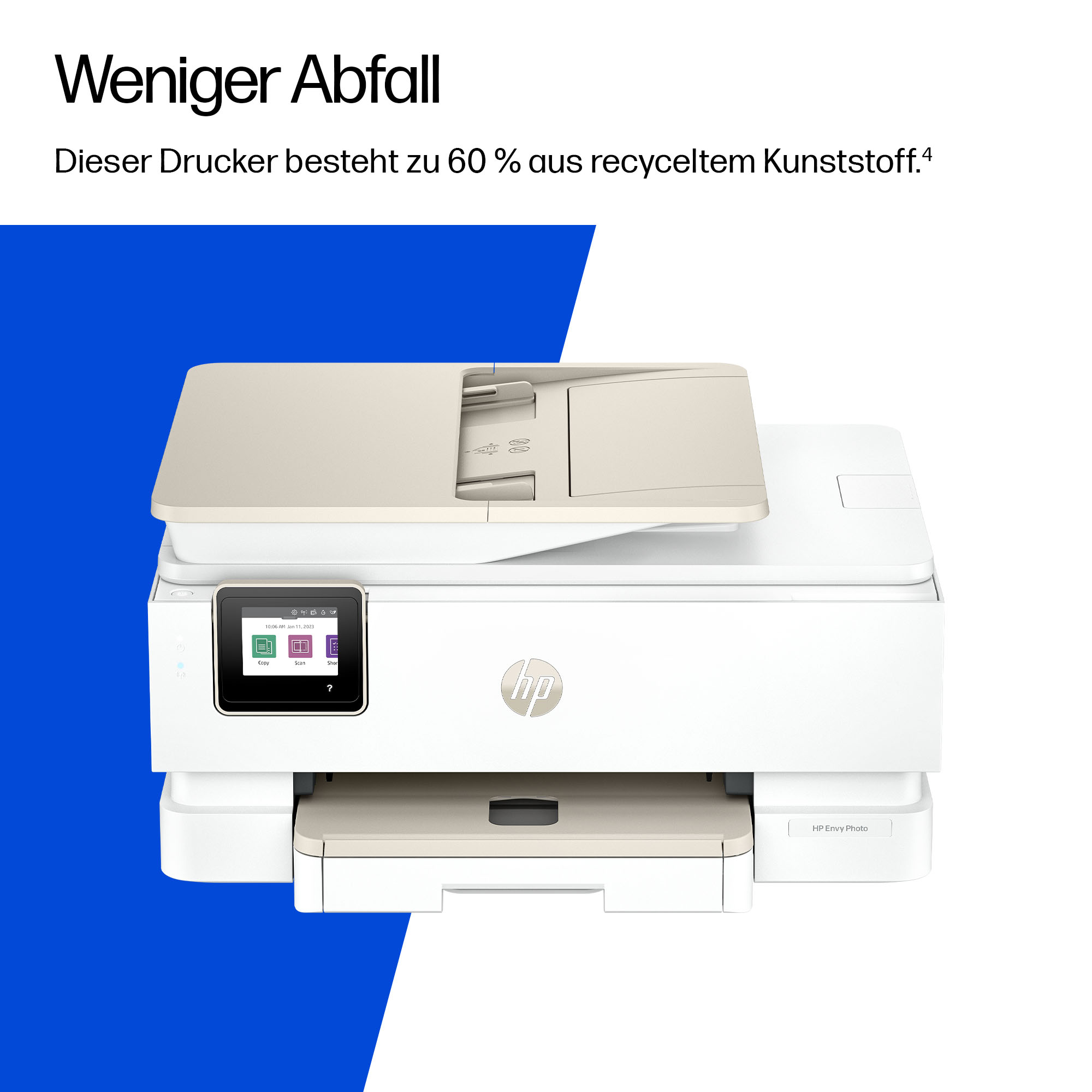 HP Envy Photo 7930 All-in-One 3 in 1 Tintenstrahl-Multifunktionsdrucker weiß, HP Instant Ink-fähig