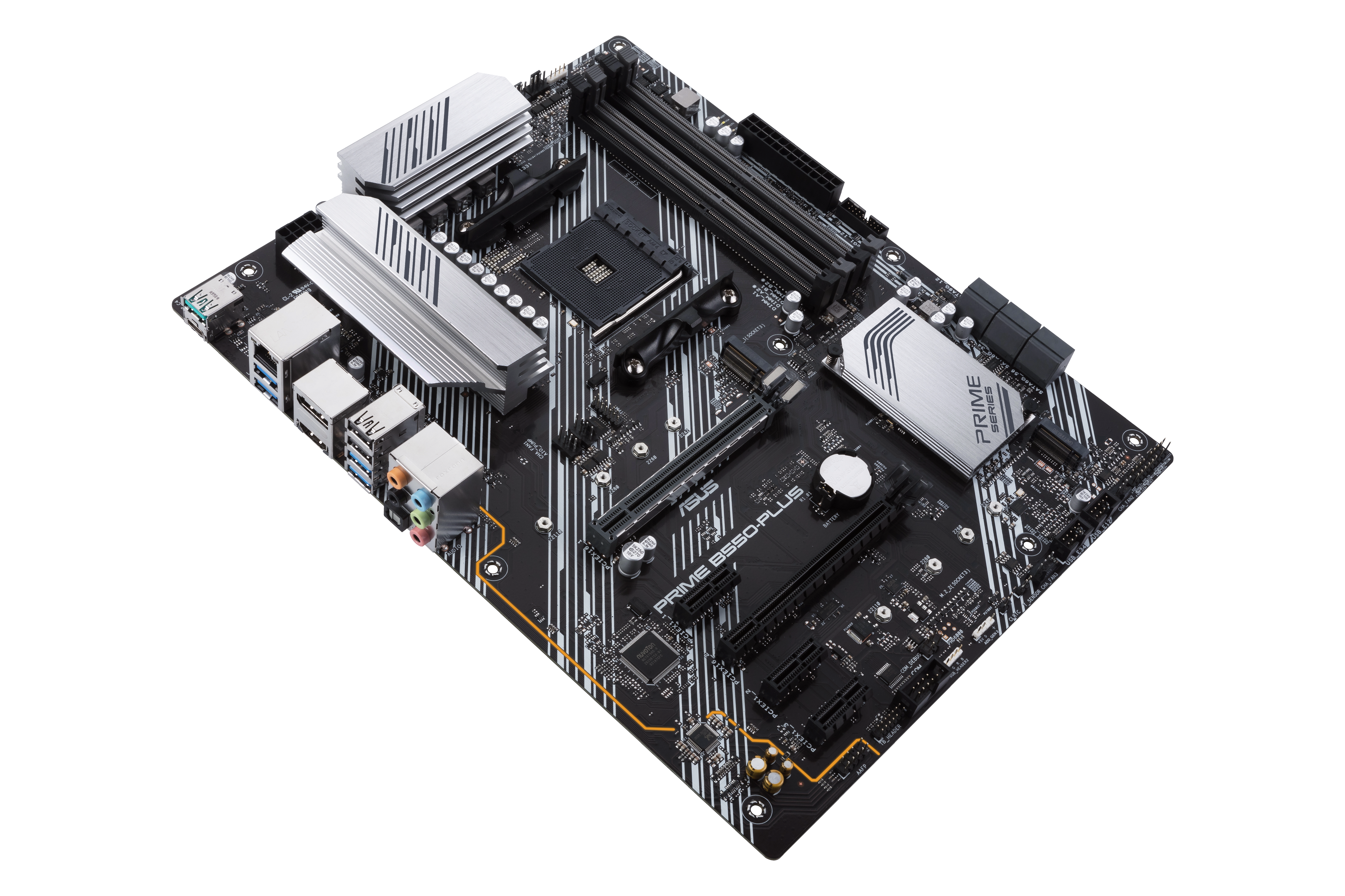 ASUS PRIME B550-PLUS AMD AM4 Socket ATX DDR4 3rd Gen AMD Ryzen Dual M.2 PCIe 4.0 1 Gb Ethernet USB 3.2 Gen 2 Type-A and Type-C