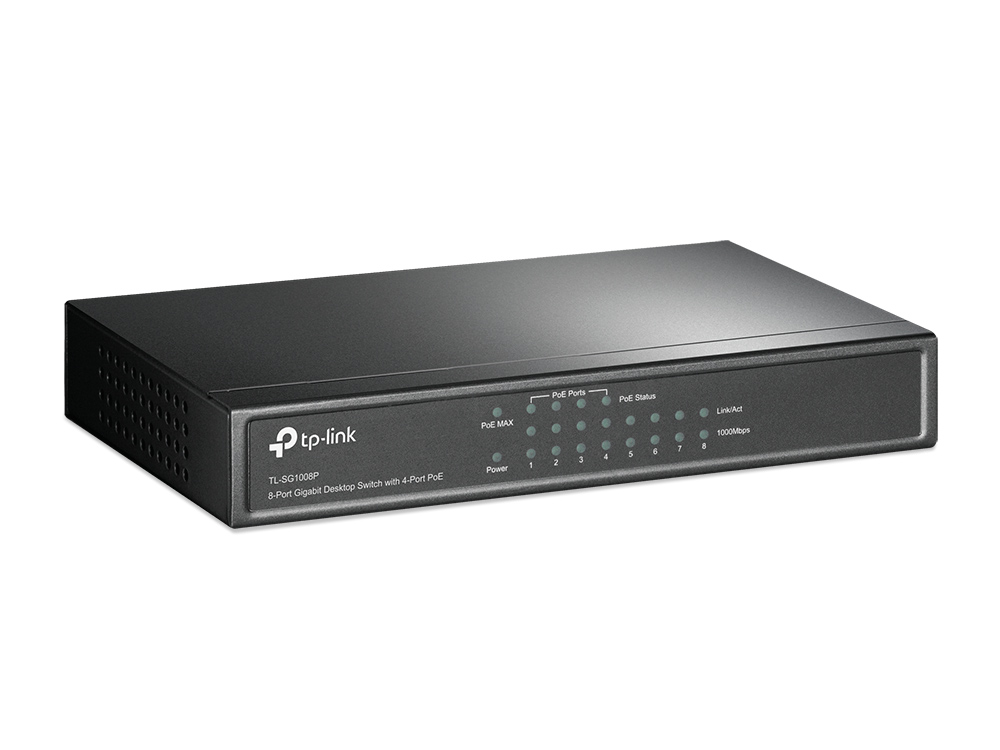 TP-Link Switcher Gigabit 8-port 10/100/1000M TL-SG1008P