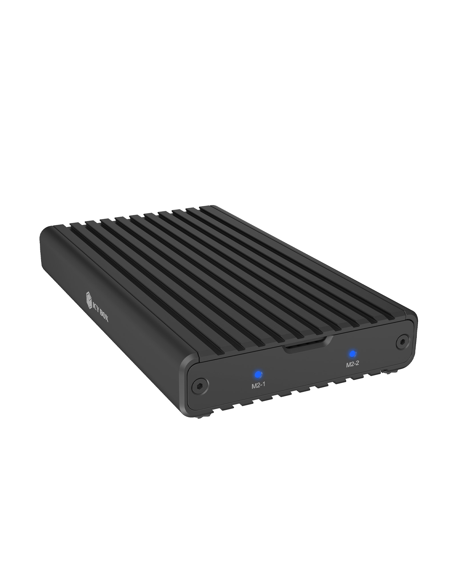 Geh. IcyBox USB 3.2 Gen2x2 Type-C 2-fach M.2 PCle NVMe