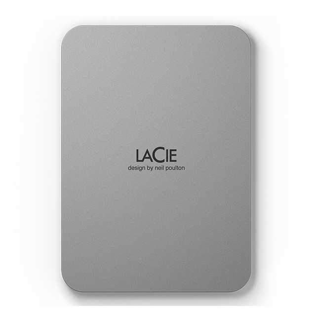 LACIE Mobile Drive HDD USB-C 2TB 6,35cm 2,5Zoll Moon Silver with USB-C cable MSHR (P)