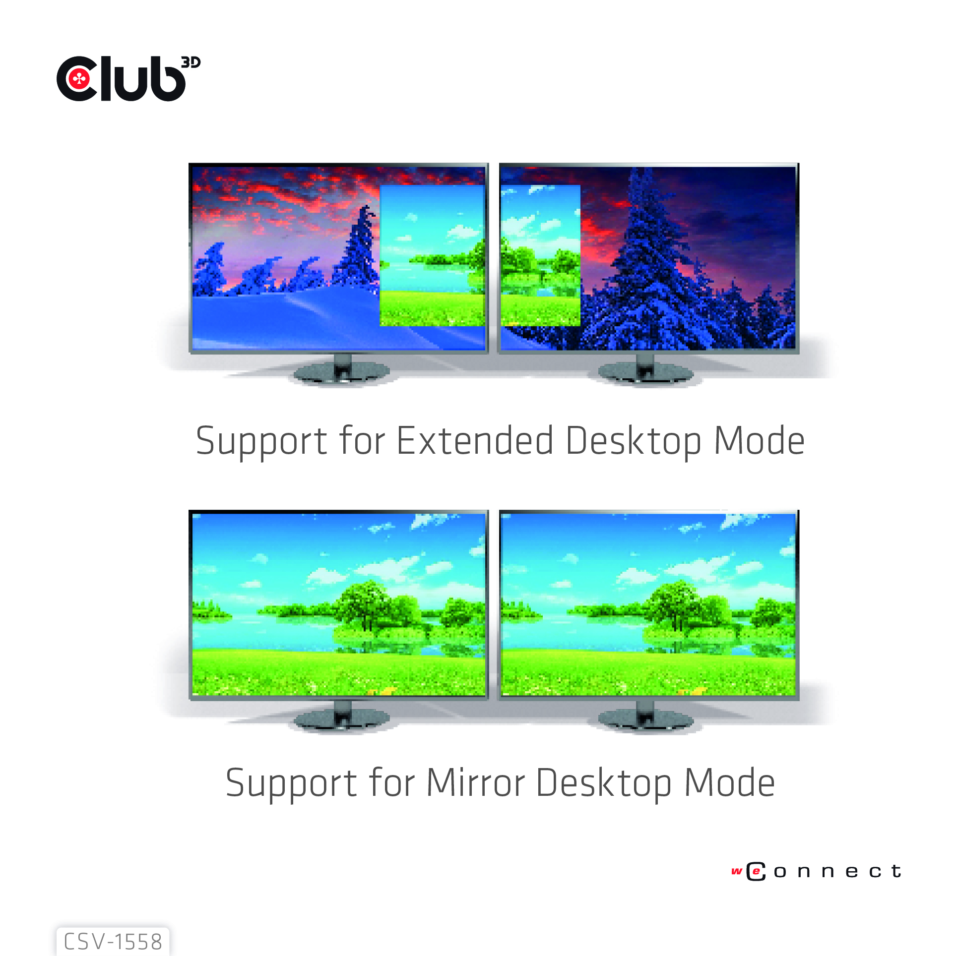 Club3D MST-Hub USB 3.2 Typ C > 2x HDMI 4K60Hz +100W PD St/Bu retail