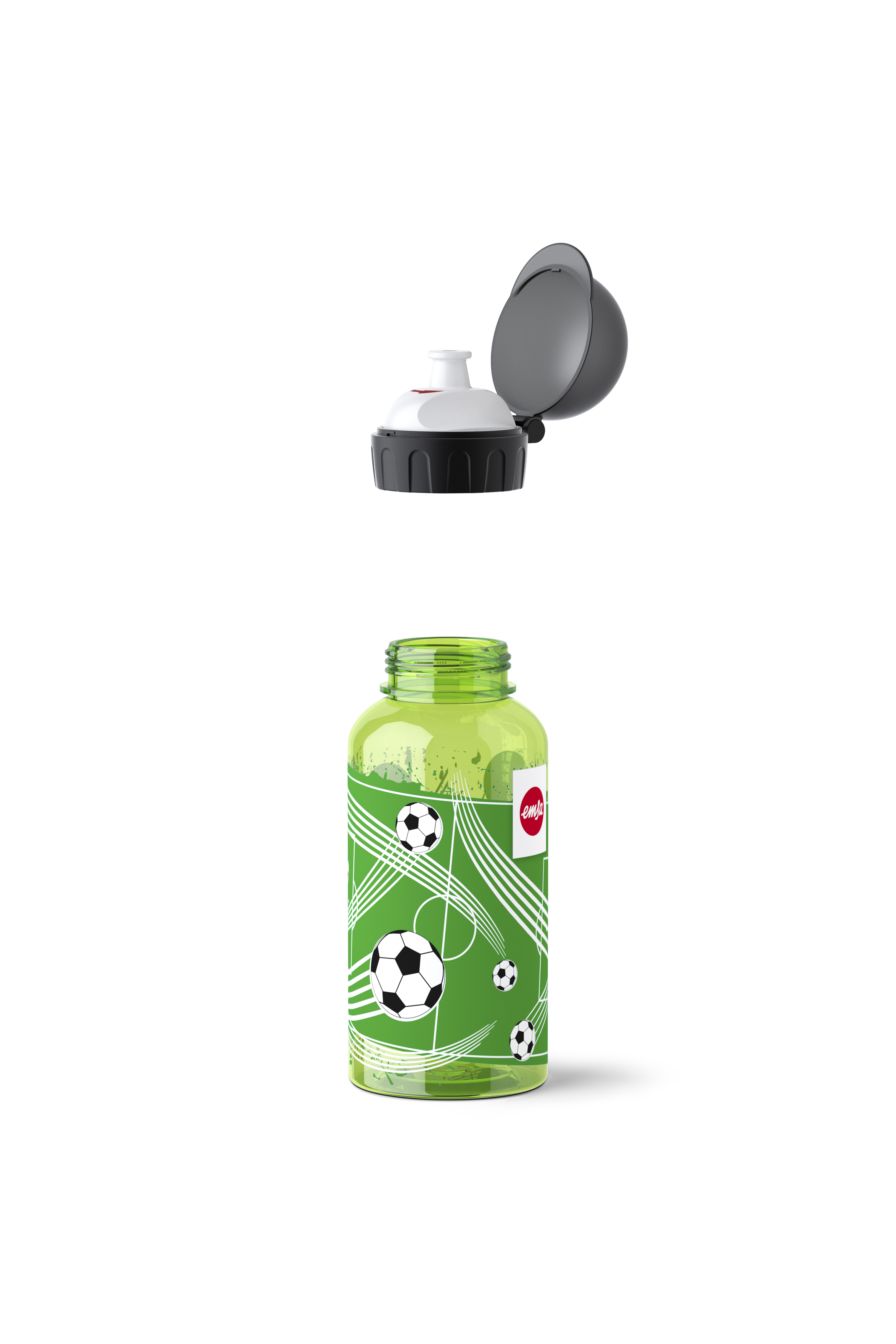 emsa Kinder Trinkflasche & Lunchbox Fußball transparent, 1 Set