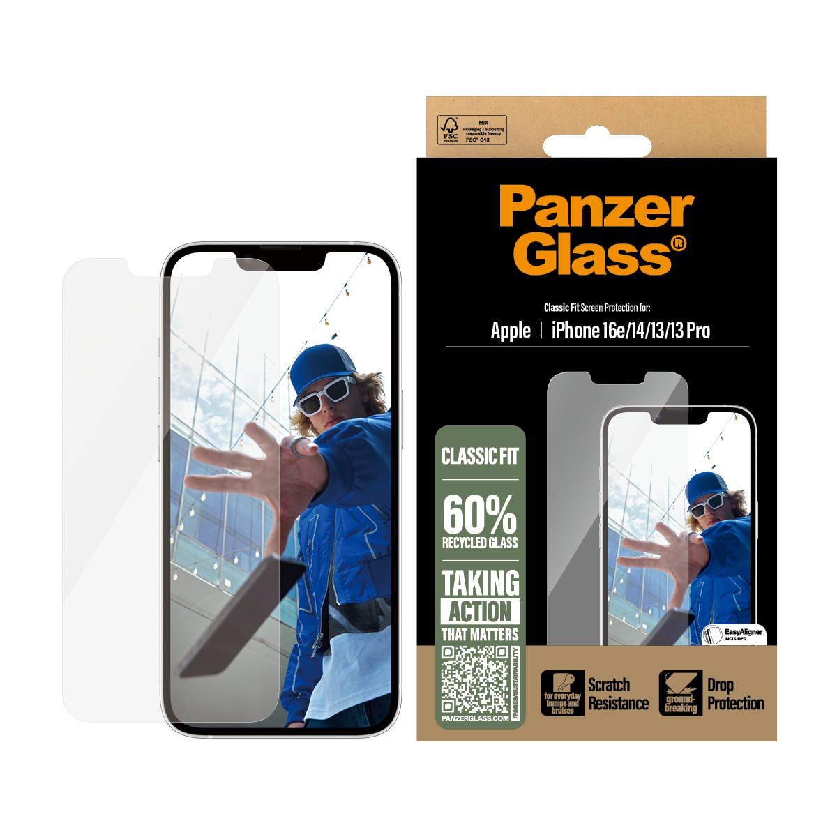 PANZERGLASS SCREEN PROTECTOR IPHONE SE (2025)/CLASSIC FIT W.