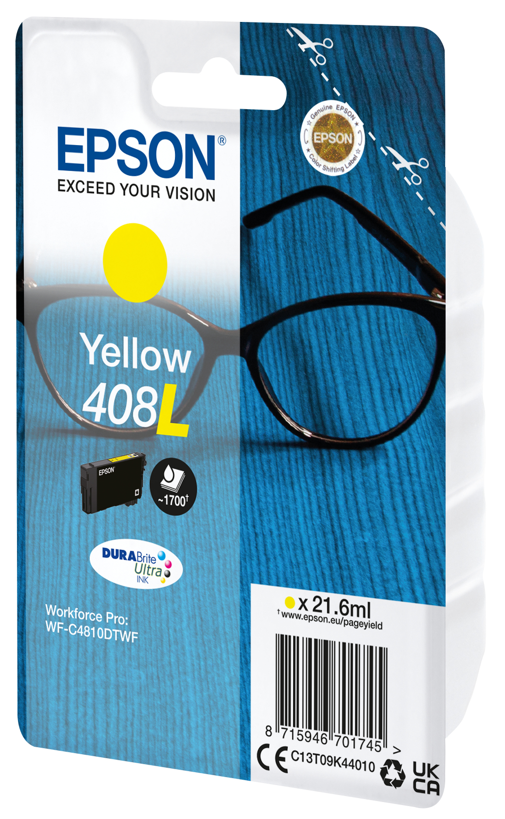 EPSON 408L/T09K4 (Brille) gelb Druckerpatrone