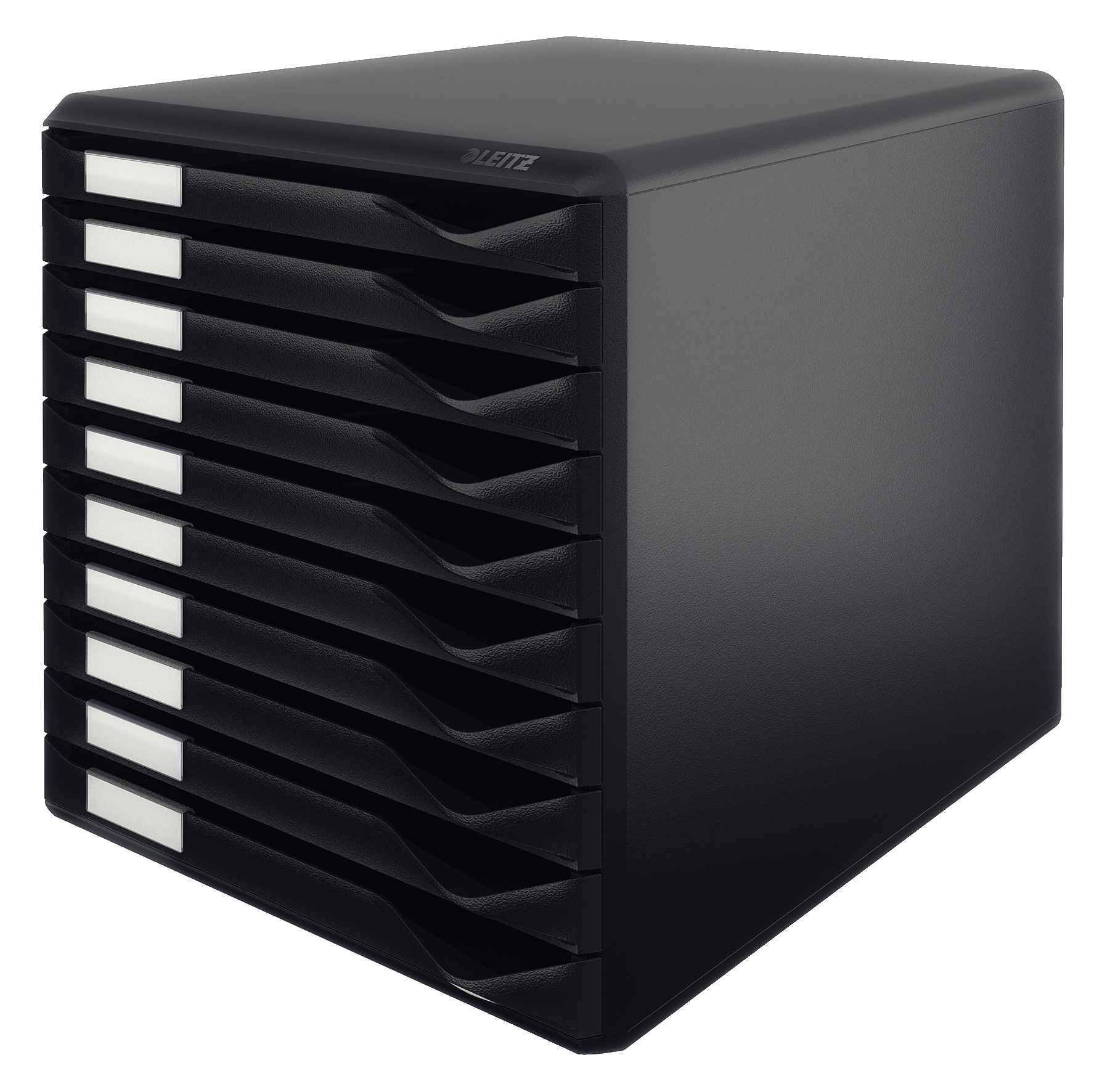 LEITZ Schubladenbox Formular-Set schwarz 52940095, DIN A4 mit 10 Schubladen, 1 St.