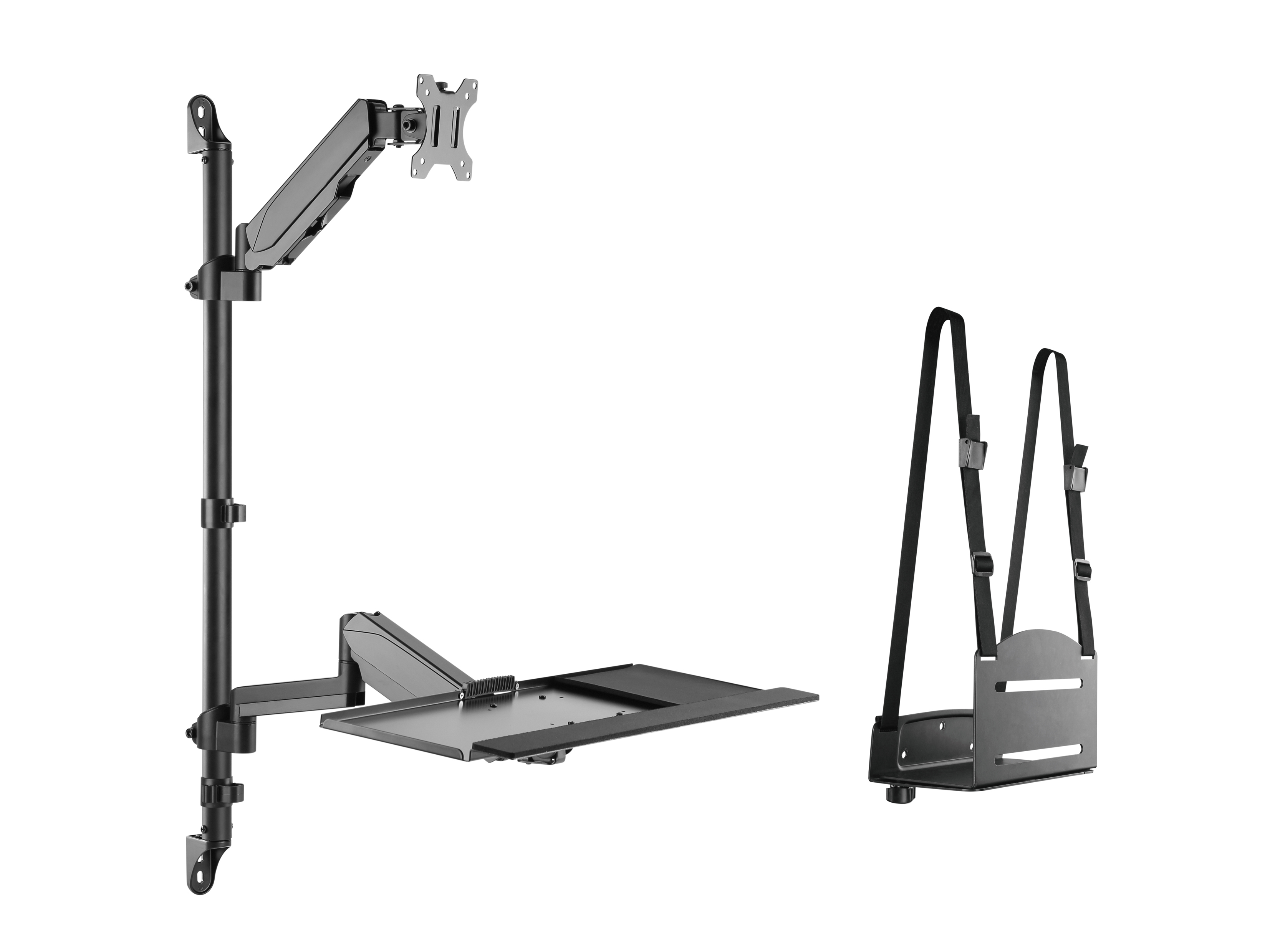 Equip Wandmontierte Workstation 17-32/1TFT 8Kg schwarz lite Retail