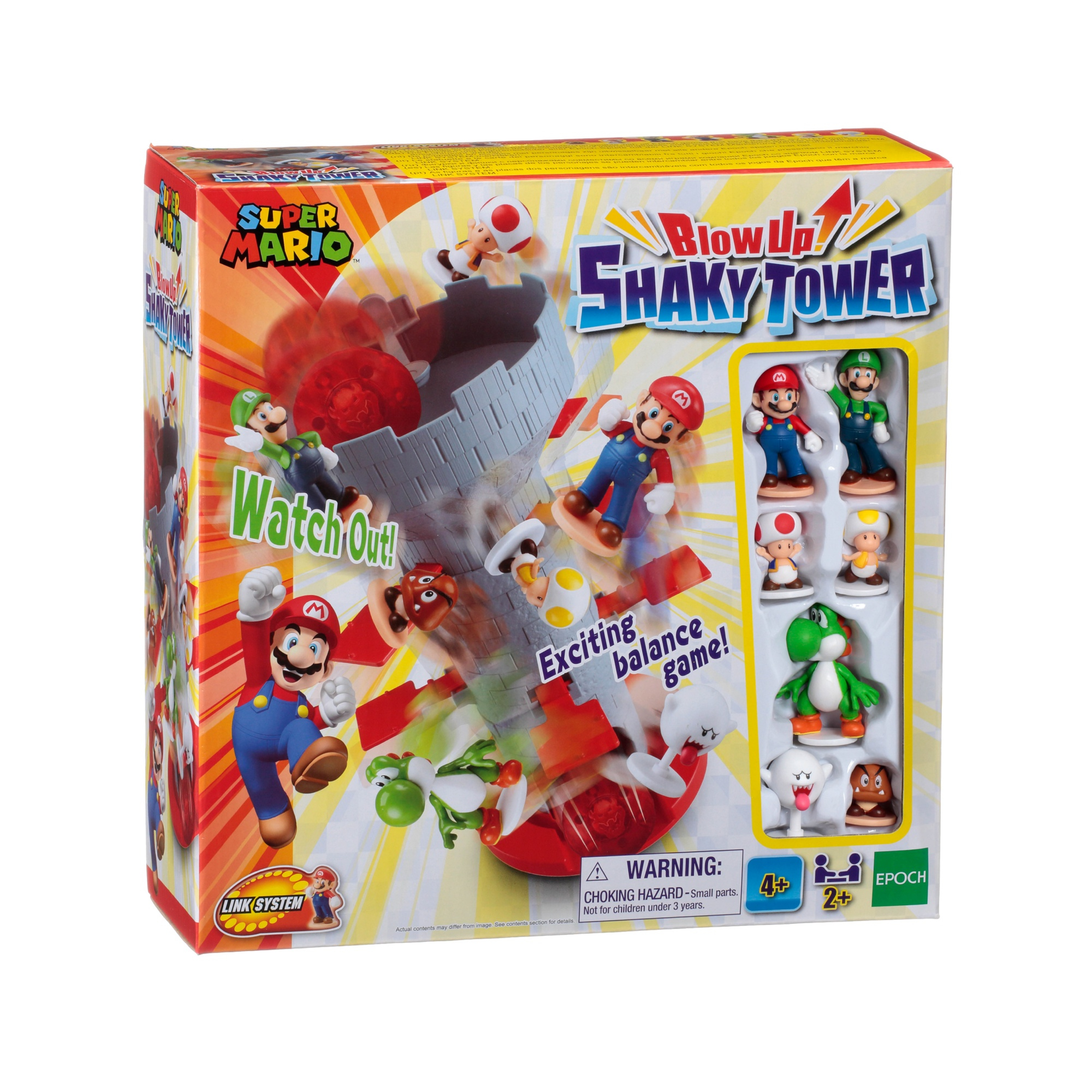 Super Mario Blow Up! Shaky Tower Gesellschaftsspiel, Geschicklichkeitsspiel