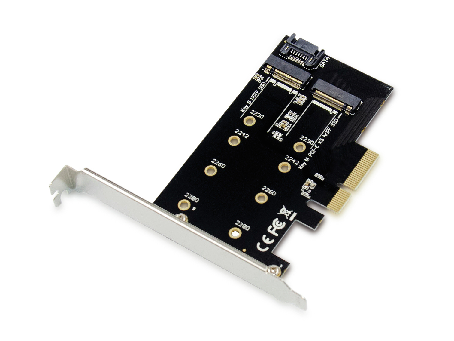 CONCEPTRONIC M.2 4xPCIe3.0 Card M.2 SATA/M.2 NVMe SSD