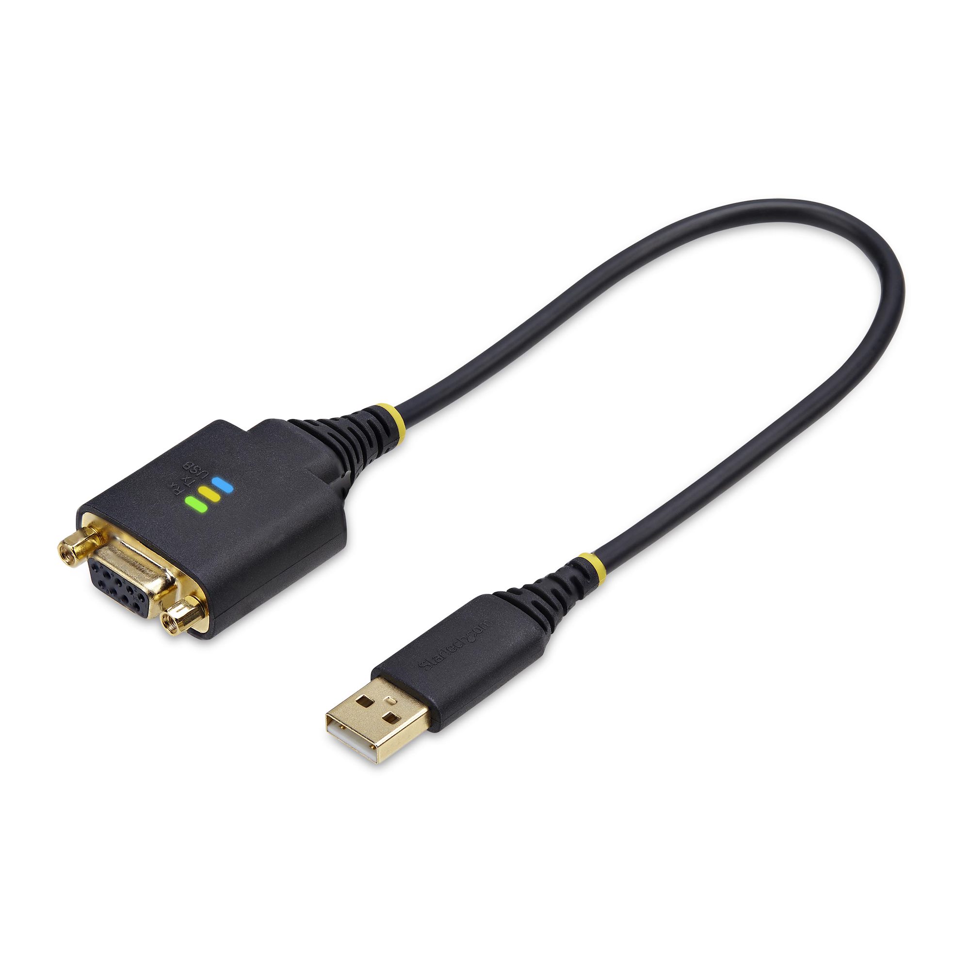 STARTECH.COM 30cm USB Null Modem Kabel USB Seriell Adapter COM Retention,FTDI USB RS232 Wechselbare DB9 Schrauben/Muttern