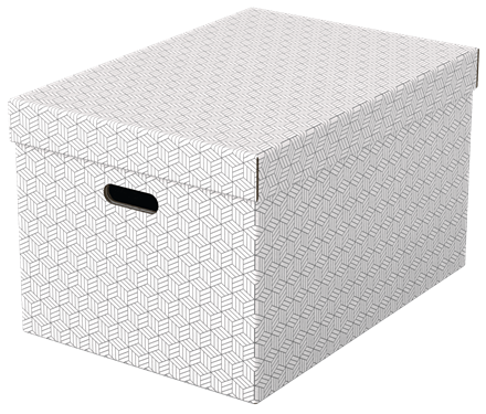 Esselte Home Aufbewahrungsboxen 50,0 l weiß 35,5 x 51,0 x 30,5 cm, 3 St.