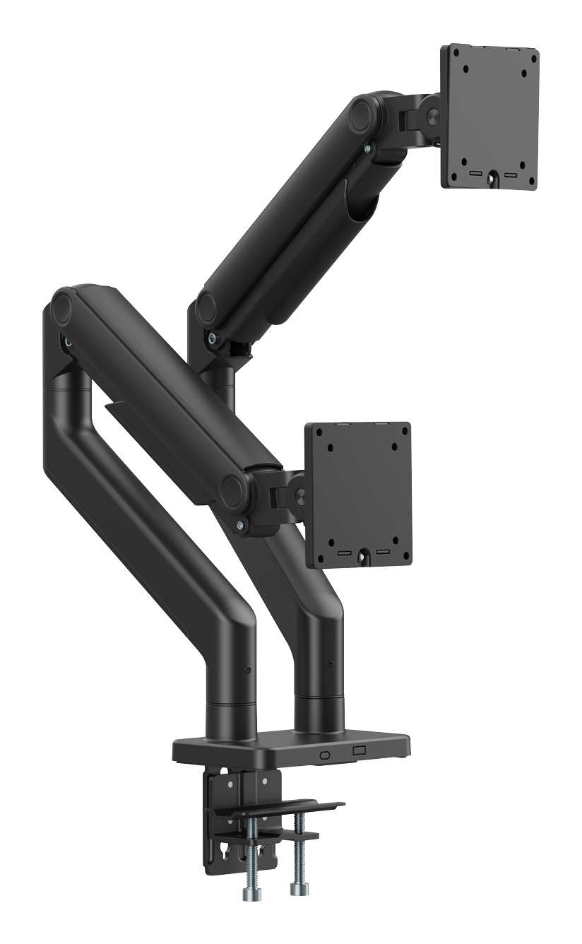 DUAL MONITOR MOUNT 45 20 KG VESA: 75X75 100X100 BLACK