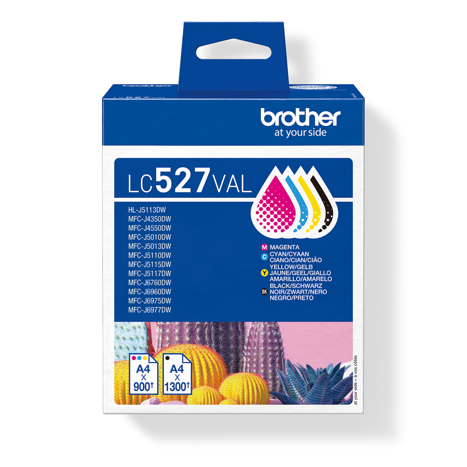 brother LC-527VAL schwarz, cyan, magenta, gelb Druckerpatronen, 4er-Set