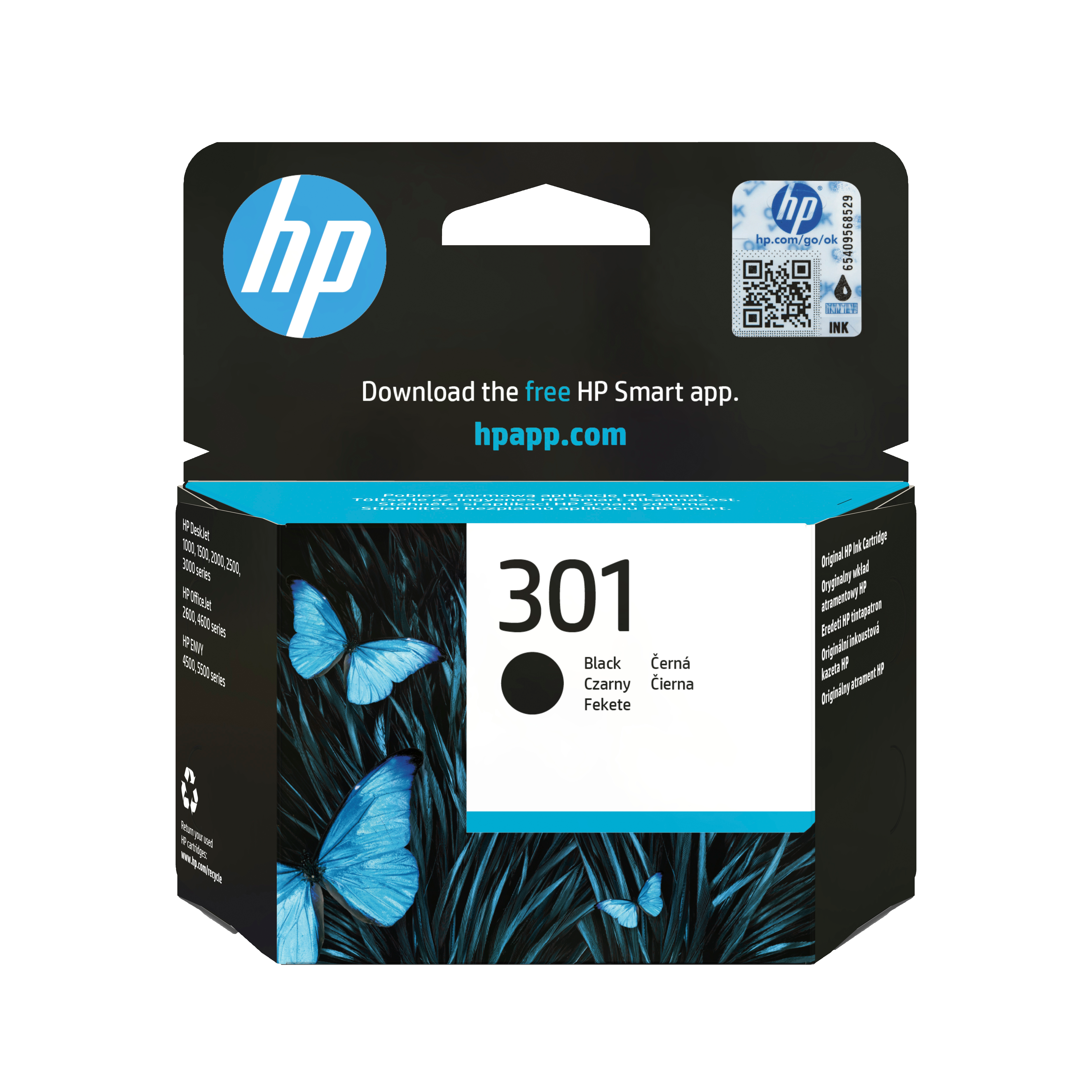 HP 301 Schwarz Tintenpatrone 3ml