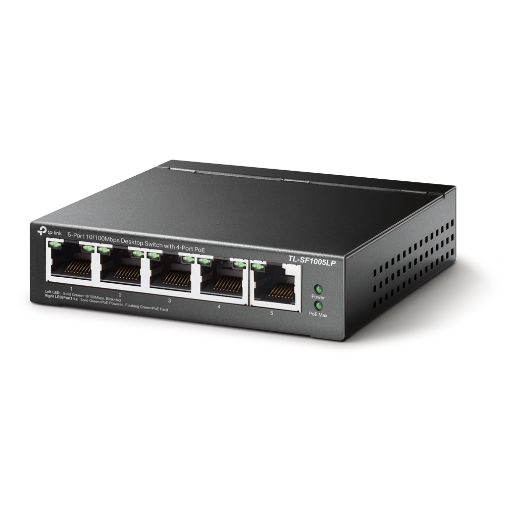 TP-Link Switch 5x FE TL-SF1005LP (davon 4PoE+)