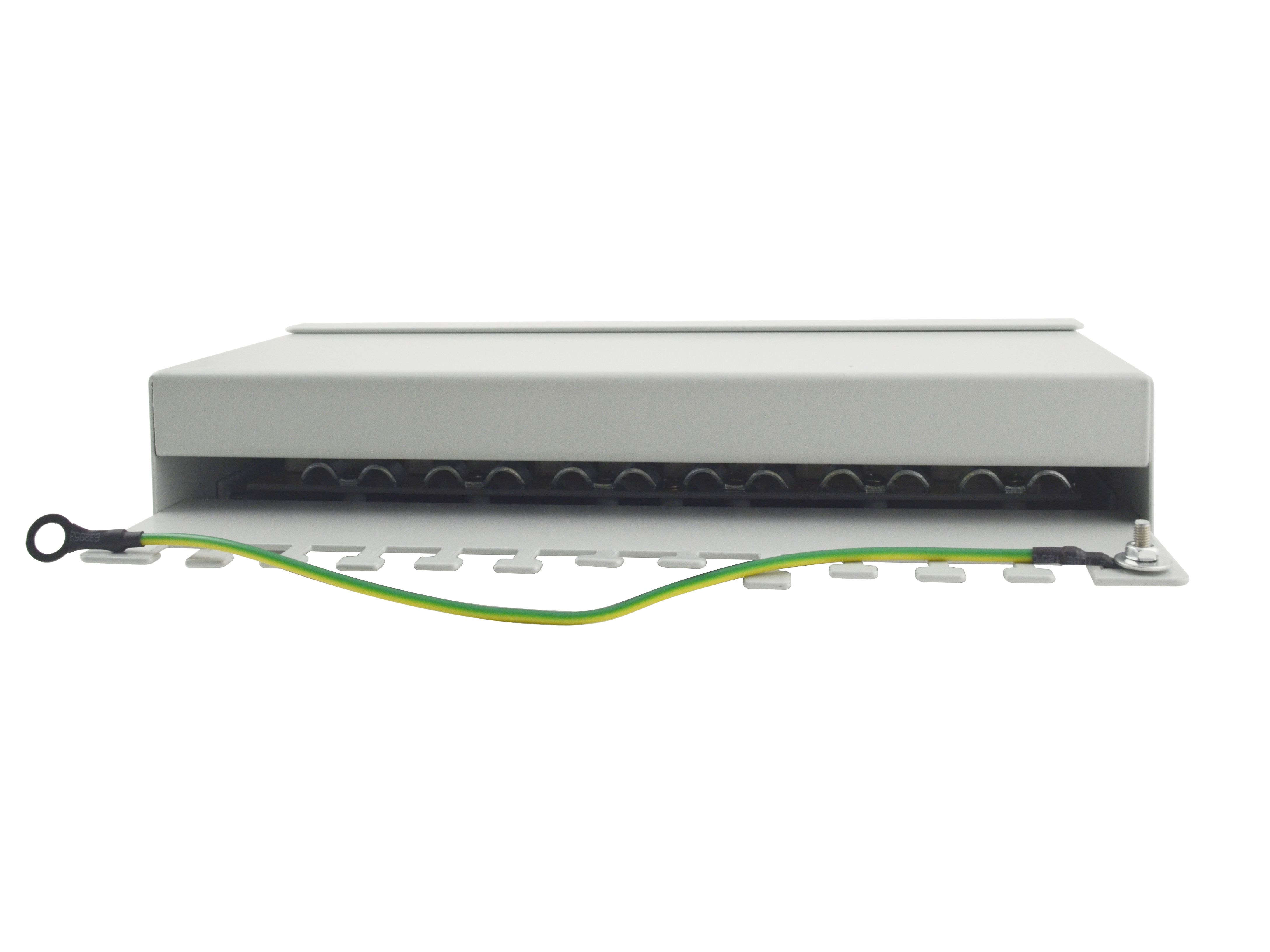 Equip Patchpanel 12xRJ45 Cat6 Desktop 250MHz RAL7035