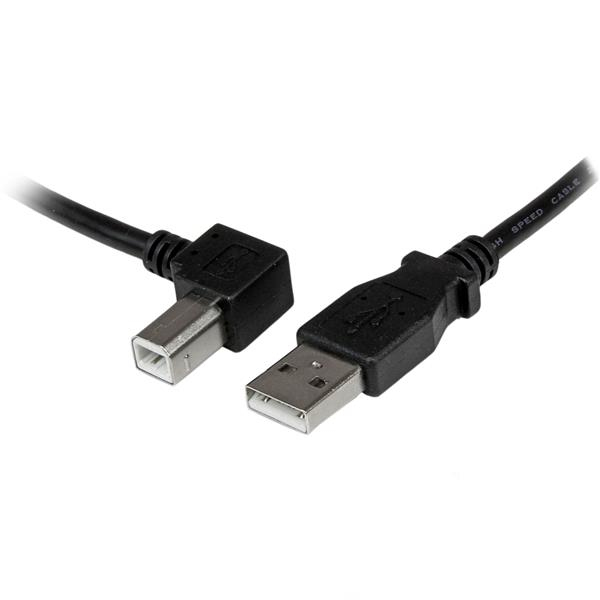 1M LEFT ANGLE USB B CABLE .