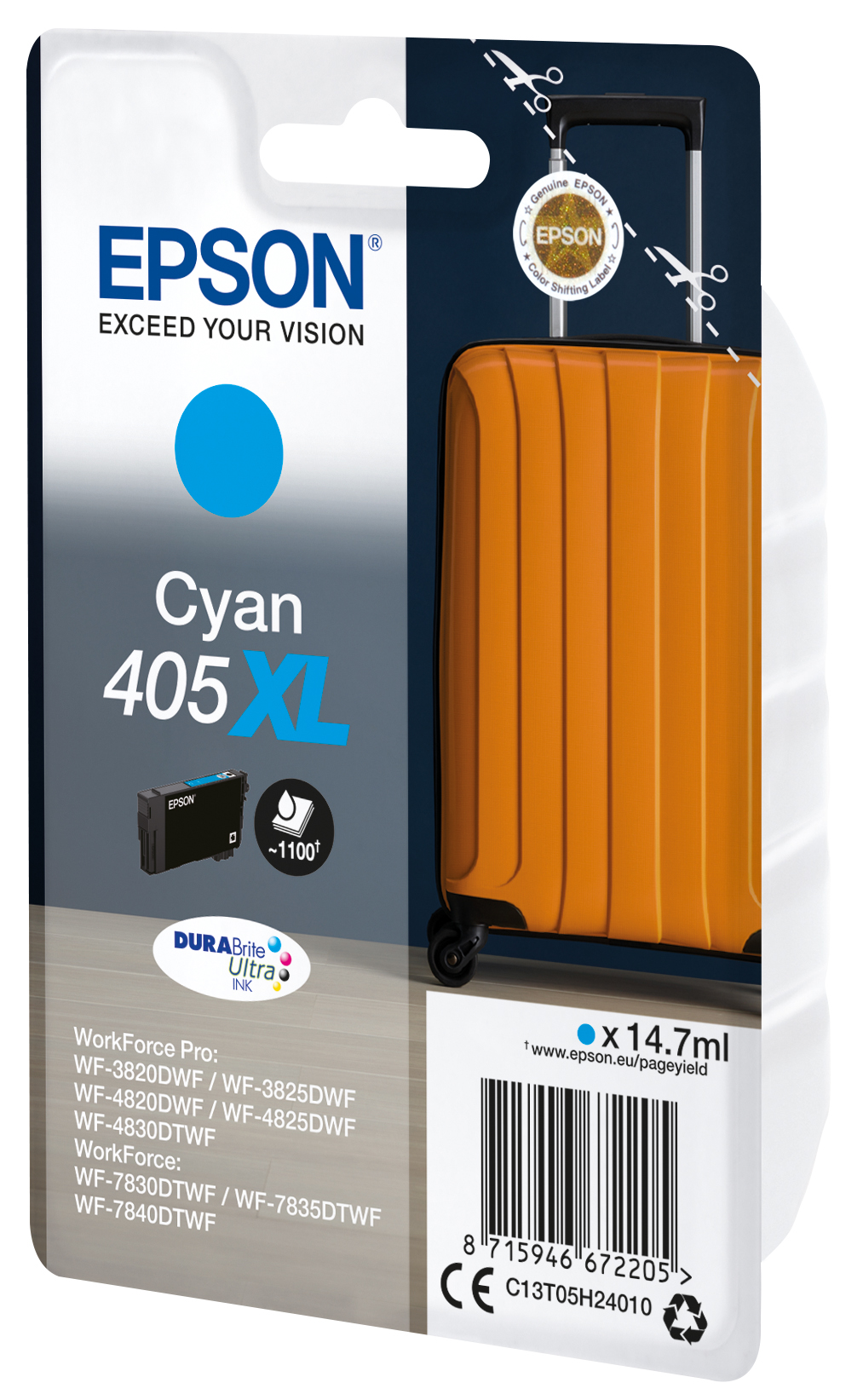 EPSON 405XL / T05H2 (Koffer) cyan Druckerpatrone